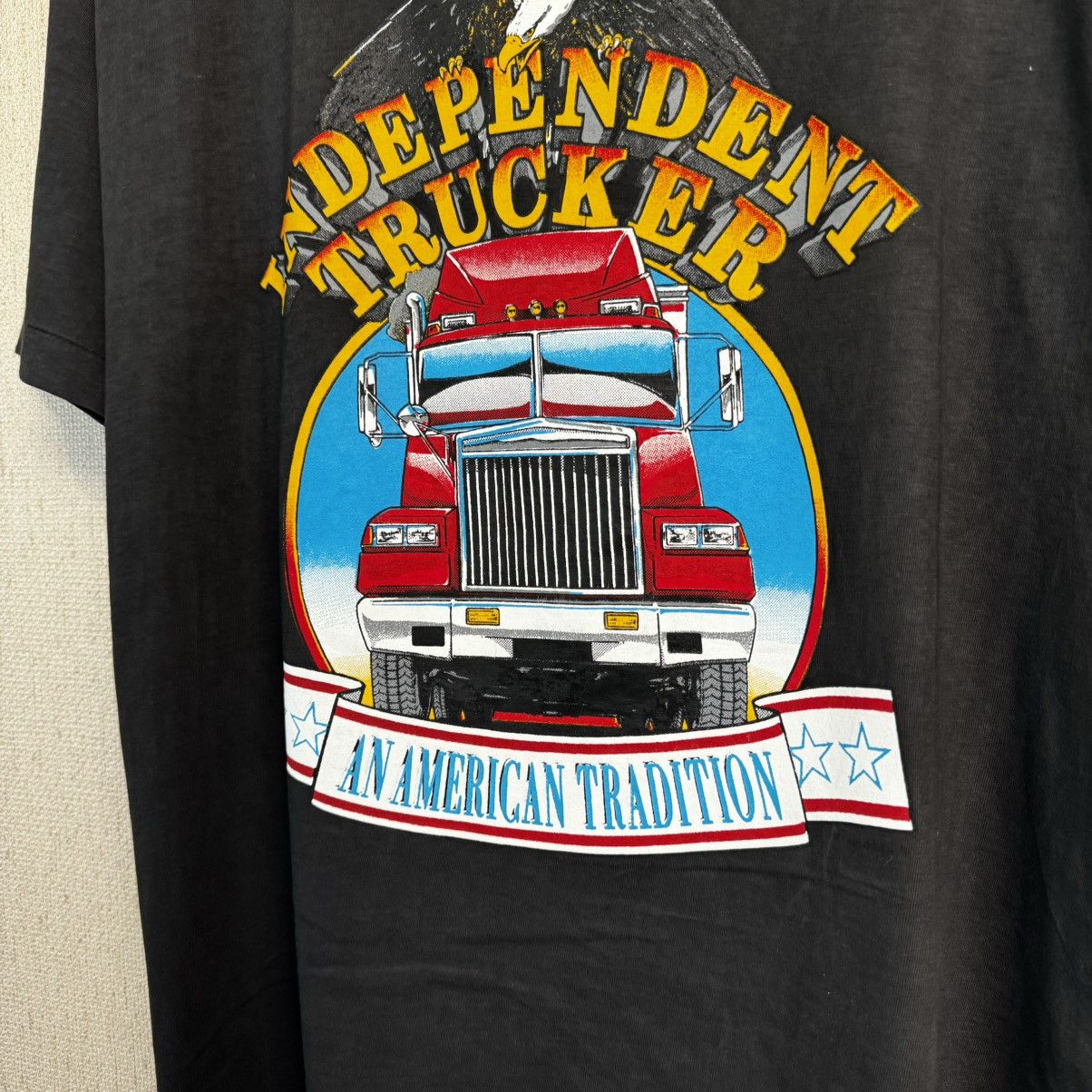 Harley Davidson × Vintage Vintage Independent Trucker T shirt Eagle USA 3D Emblem XL Size US XL / EU 56 / 4 - 11 Thumbnail