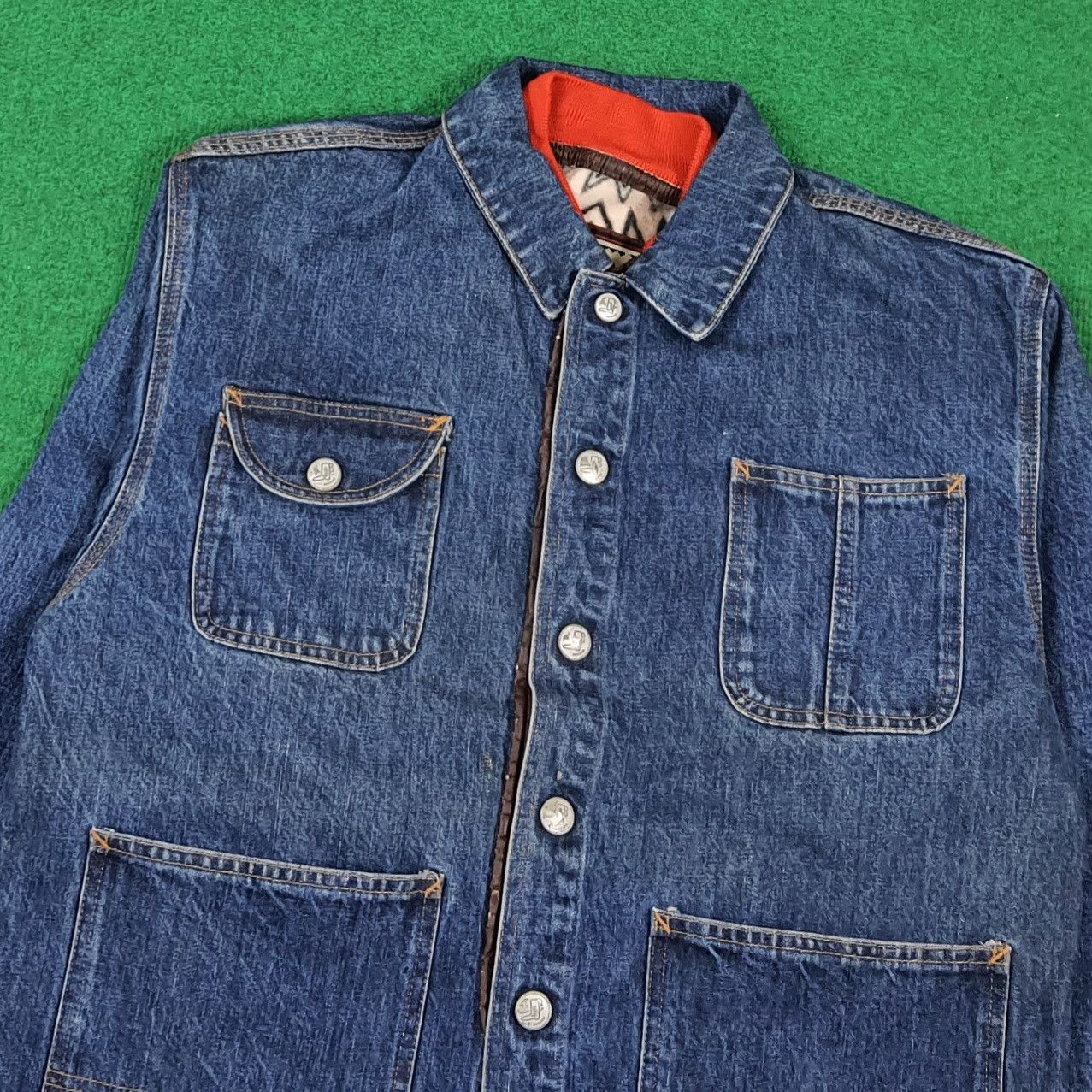 Vintage Vintage Bobson Denim Core Blanket Lined Native Tribal Size US L / EU 52-54 / 3 - 2 Thumbnail
