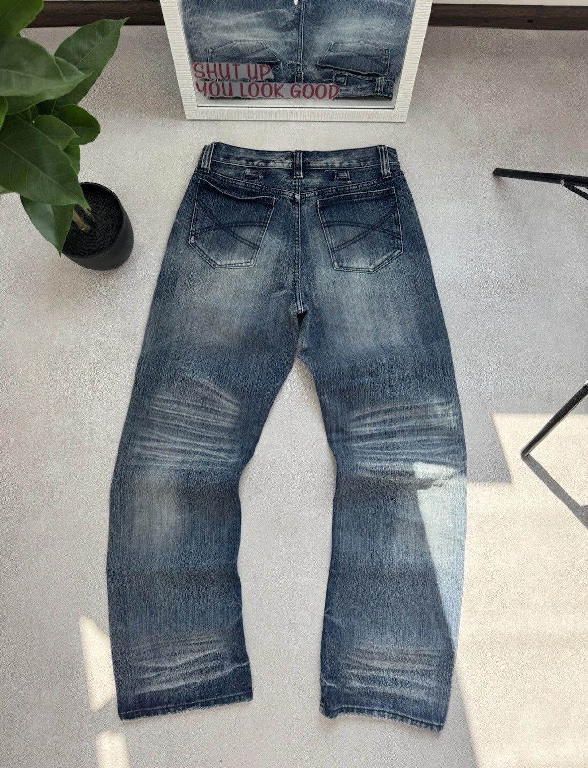 Jaded London Vintage Jaded London Y2K Faded Striped Jeans Size M Men Size US 32 / EU 48 - 2 Thumbnail