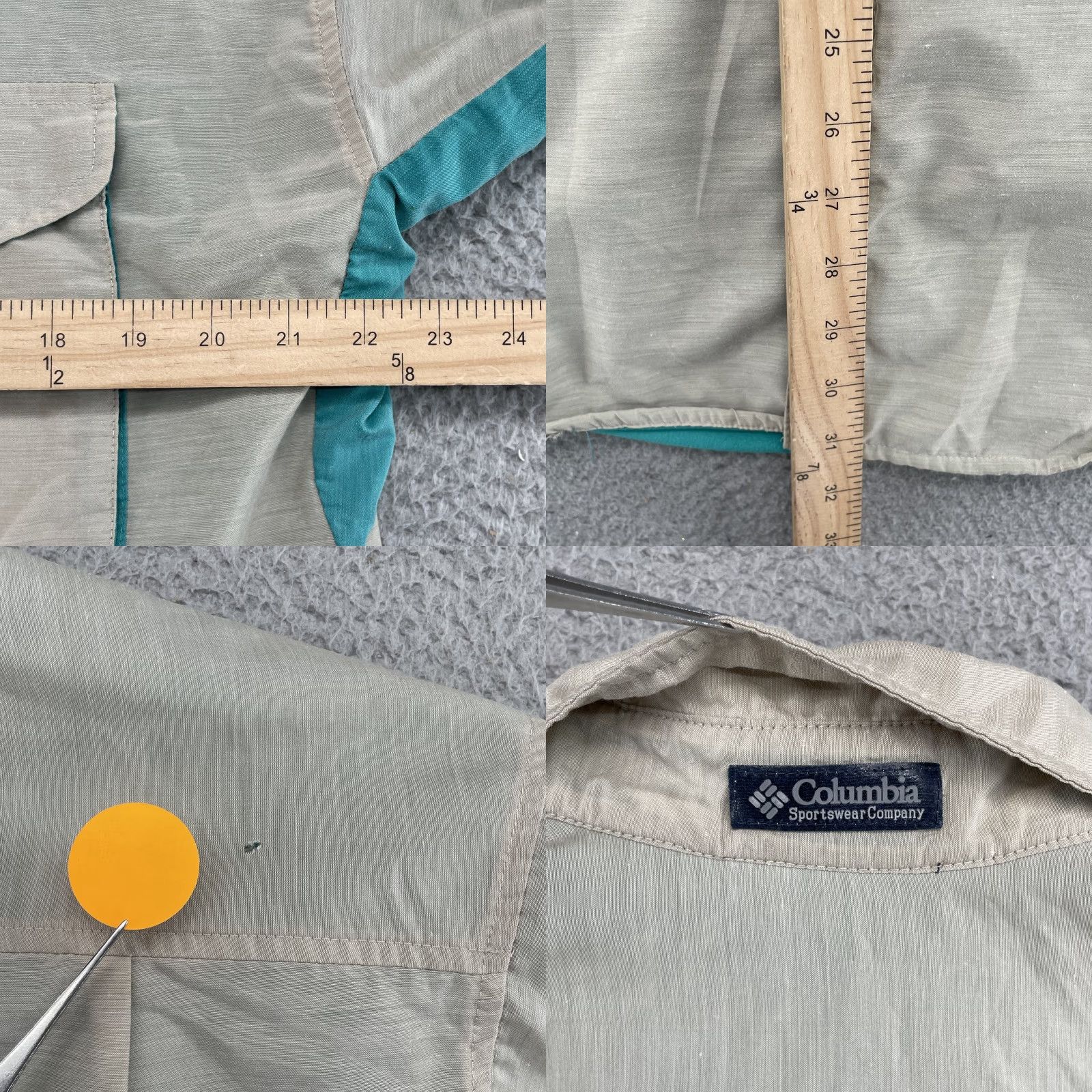 Vintage VTG Columbia Shirt Men Med Radial Sleeve Safari Fly Fishing Utility Outdoor Hunt N/A Size US M / EU 48-50 / 2 - 8 Thumbnail