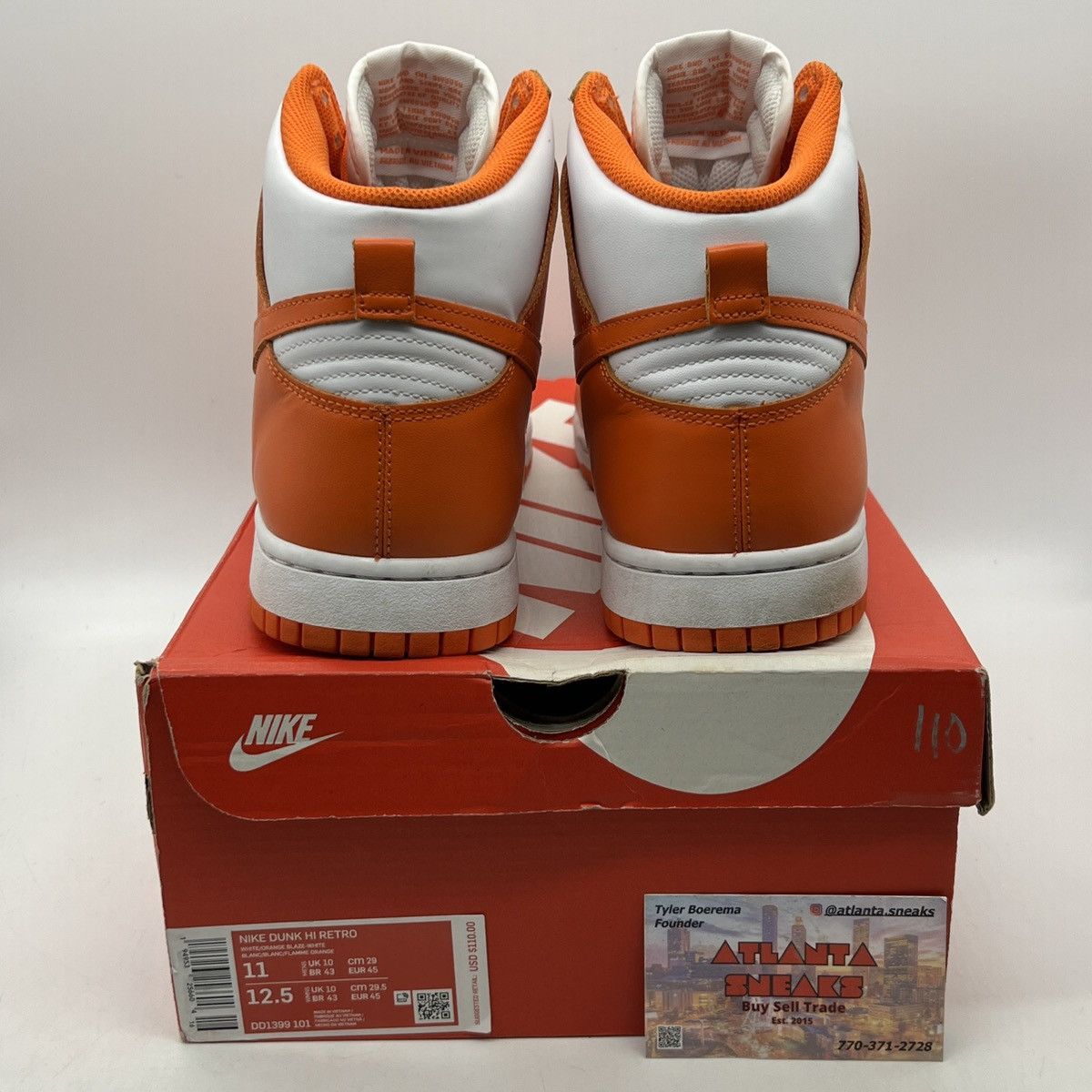 Nike Nike Dunk high Syracuse Size US 11 / EU 44 - 3 Thumbnail