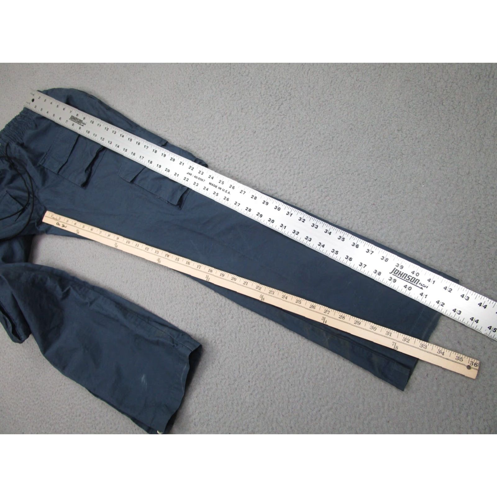 Vintage Club Paradise Cargo Pants Mens Large Blue Slim Fit 90s Grunge Hip Hop Size US 33 - 7 Thumbnail