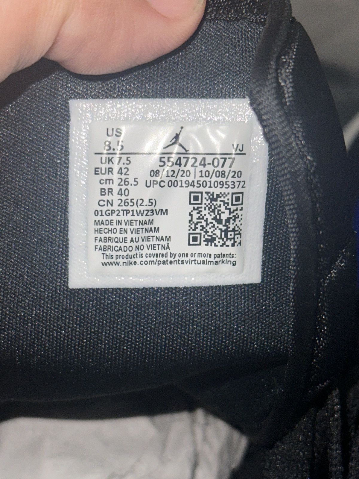 Jordan Brand Men’s size 8.5 Jordan 1 Size US 8.5 / EU 41-42 - 8 Thumbnail