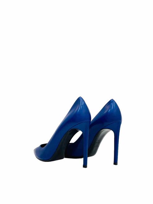 Saint Laurent Paris o1bcso1str1024 Instinct Pumps in Blue Size US 7 / IT 37 - 4 Thumbnail