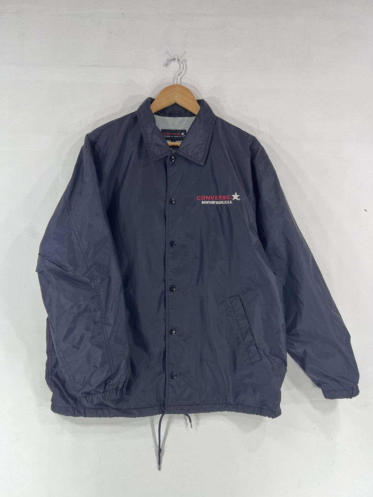 Converse × Vintage Vintage 90's Converse Coach Jacket Size US L / EU 52-54 / 3 - 7 Thumbnail