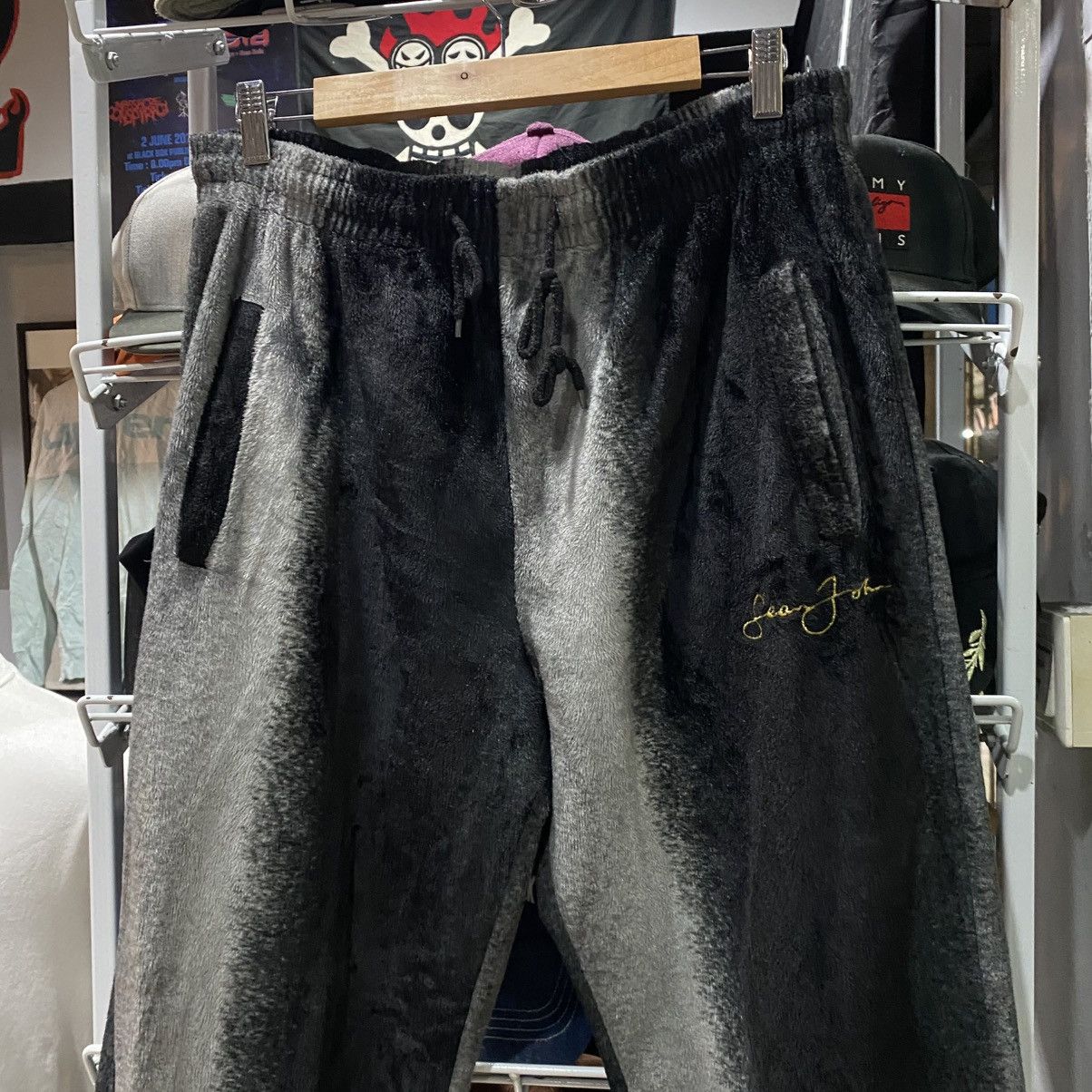 Sean John × Vintage Sean John Embroidery Logo Fleece Sweatpants Size US 36 / EU 52 - 3 Thumbnail