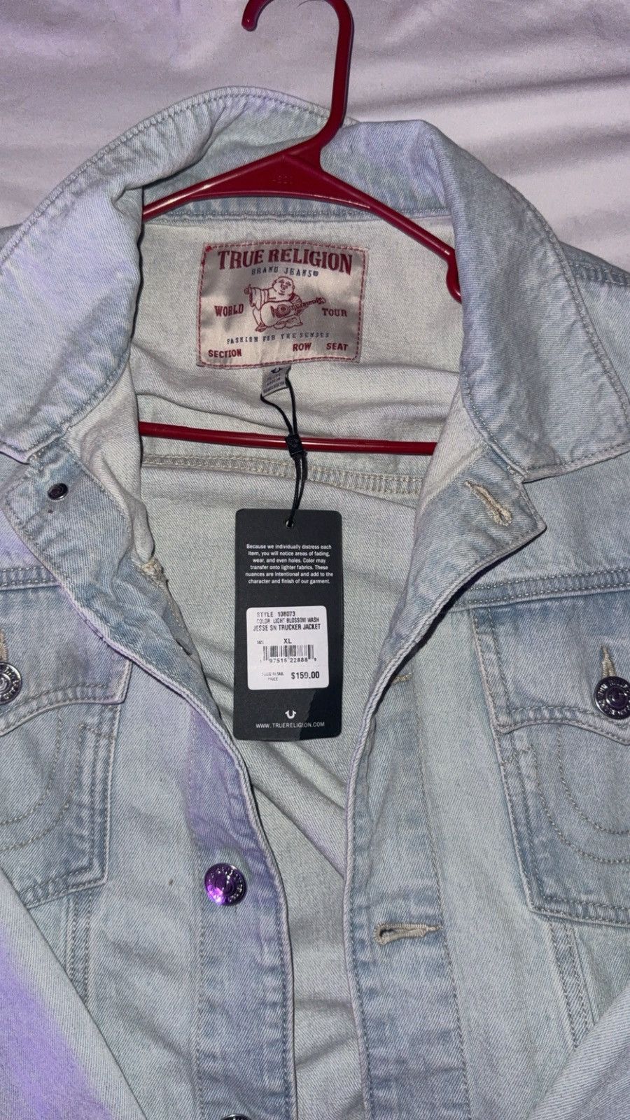 True Religion True Religion Denim Trucker Jacket Size US XL / EU 56 / 4 - 3 Thumbnail