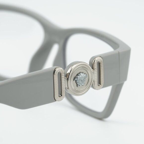 Versace Versace VE3368U 5501 Eyeglasses Light Grey 55mm Square Frame Size ONE SIZE - 5 Thumbnail