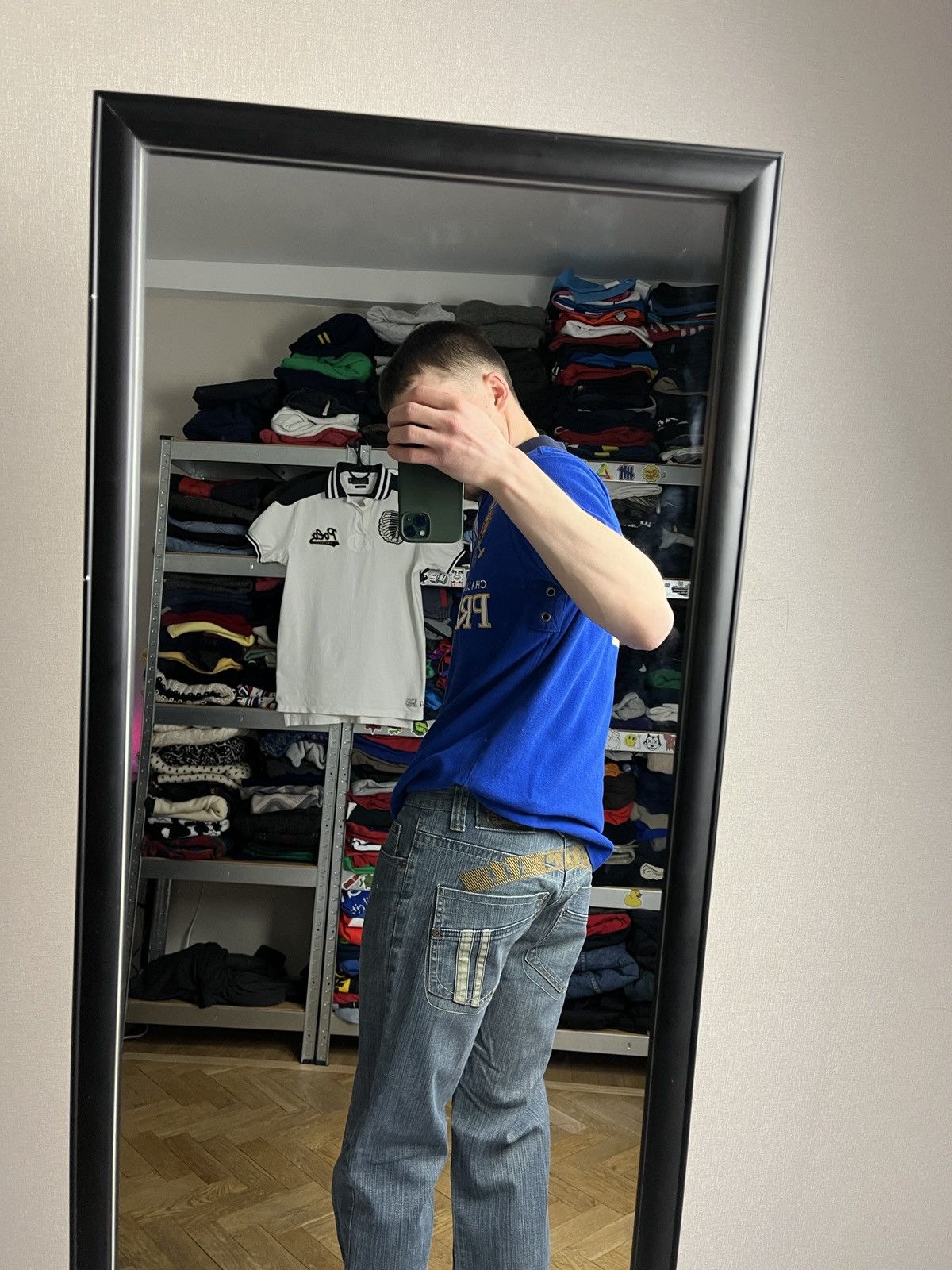 Japanese Brand × Lambretta Lambretta Vintage Baggy Jeans Big logo Drill Streetwear Y2K Size US 32 / EU 48 - 6 Thumbnail