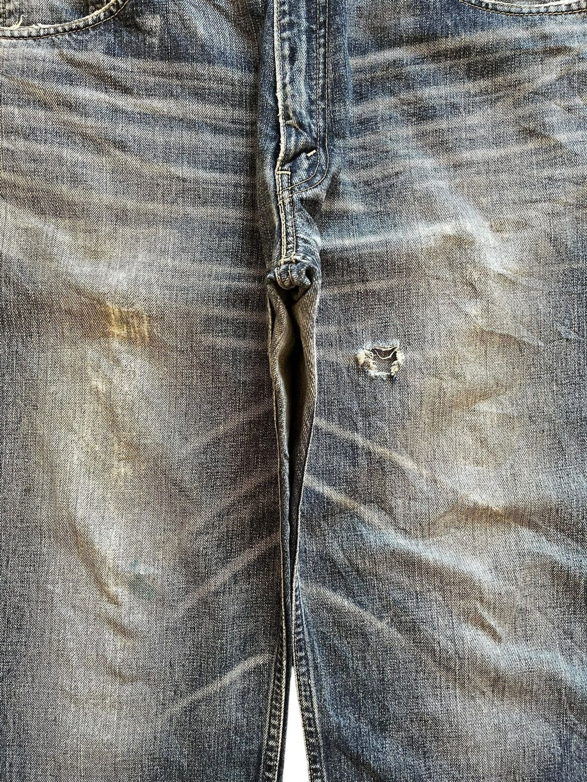 Levi's Vintage 90s Levis 503 Bartacks Blue Wash Ripped Baggy Jeans Size US 36 / EU 52 - 5 Thumbnail