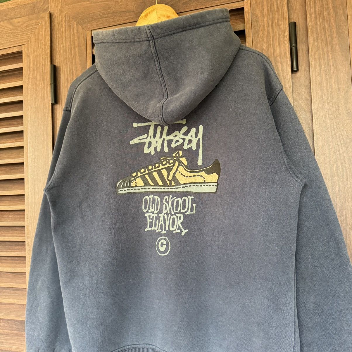Stussy × Vintage Vintage 90s Stussy Old Skool Flavour Hoodie | Grailed