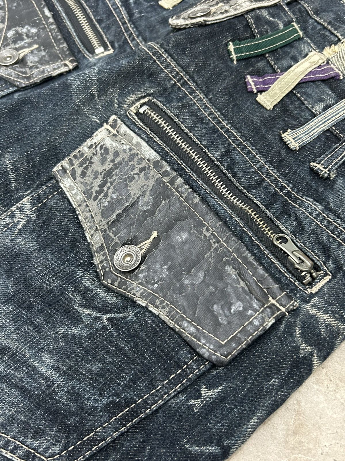 Japanese Brand Y2k Baggy Jeans Explosion Brand Clawn Marks Design Size US 30 / EU 46 - 17 Thumbnail