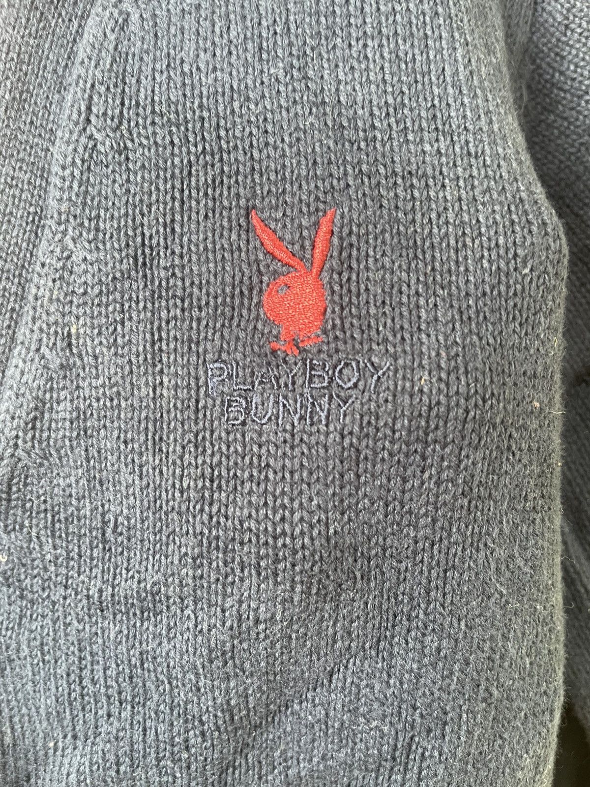 Homespun Knitwear × Playboy Playboy bunny men’s cardigan Size US L / EU 52-54 / 3 - 3 Thumbnail