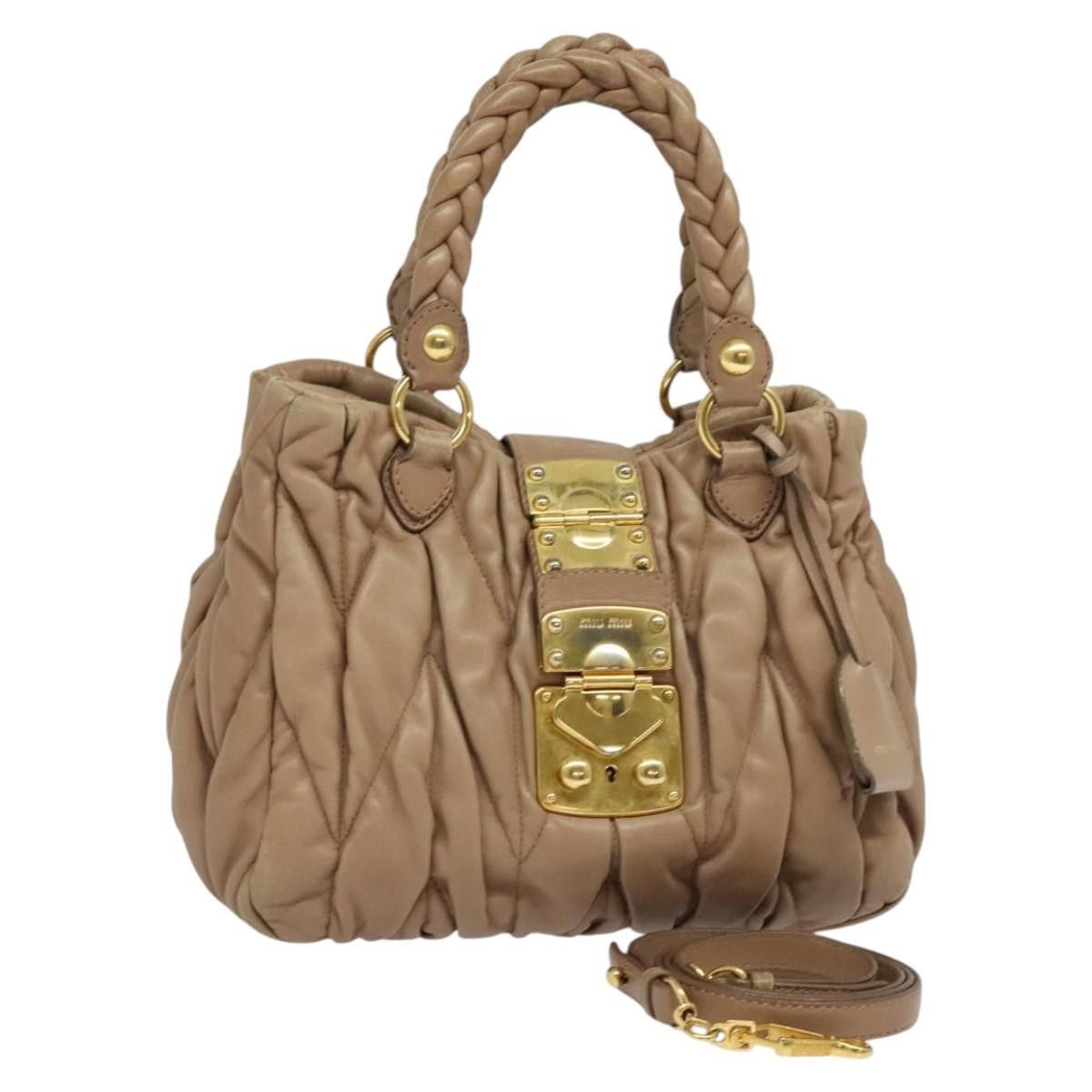 Miu Miu Miu Miu Coffer Convertible Satchel Leather Size ONE SIZE - 1 Thumbnail