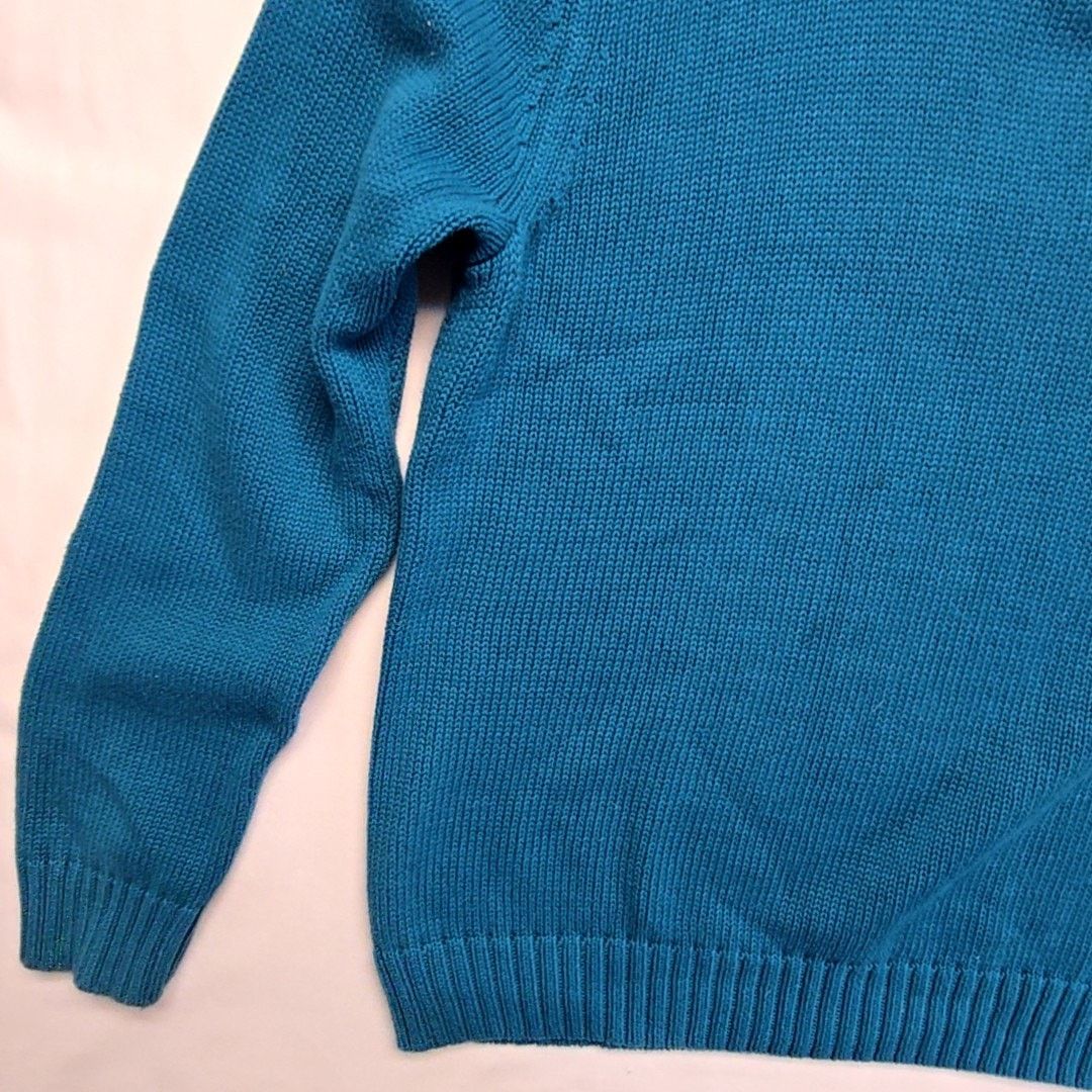 Chaps Chaps Quarter 1/4 Zip Sweater Blue Pullover XL Knitwear Size US XL / EU 56 / 4 - 5 Thumbnail