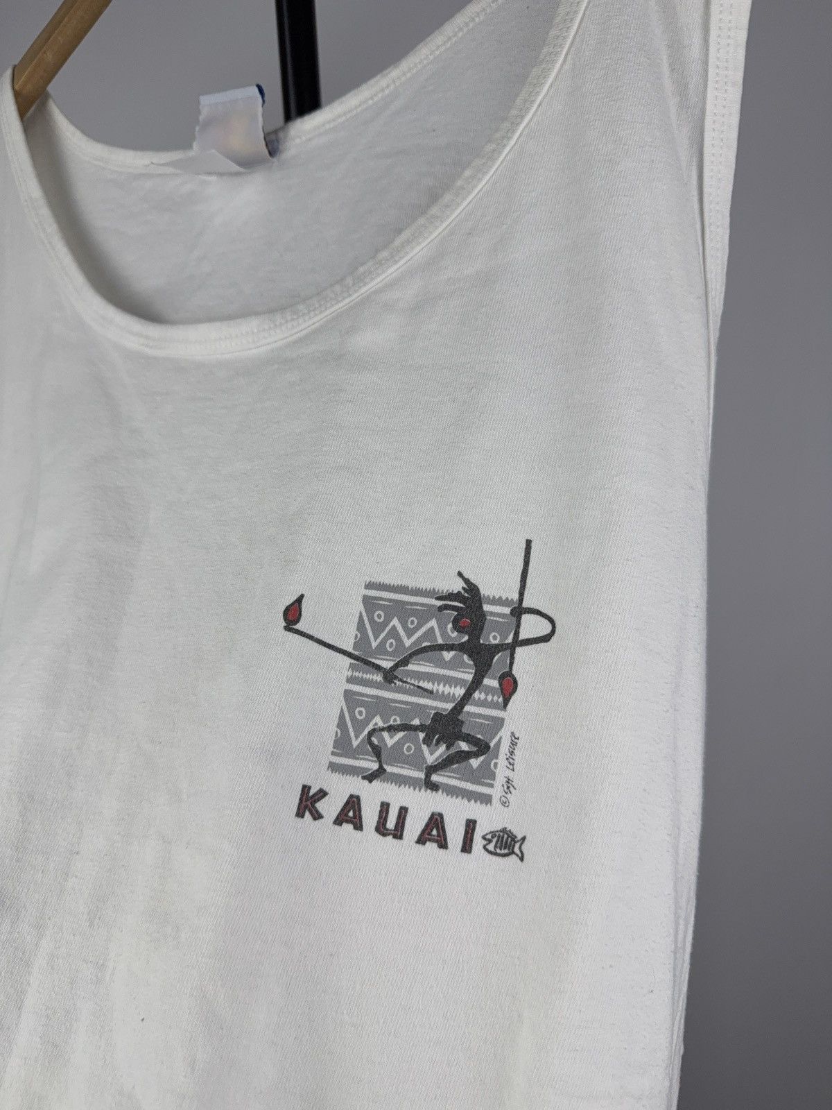 Vintage Vintage 00s Retro Surf KAUAI Art Aborigine Aztec Tank top Size US XXL / EU 58 / 5 - 3 Thumbnail