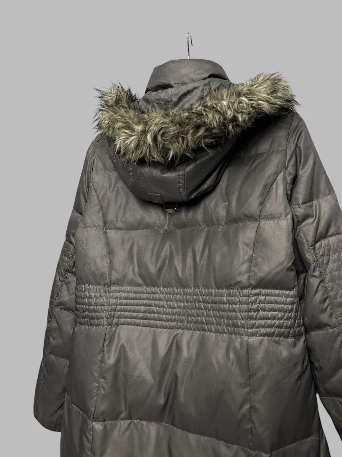 Hysteric Glamour Jacket Grey Vintage Miss Sixty Militare Fur Hood Y2K Style Size S / US 4 / IT 40 - 11 Thumbnail