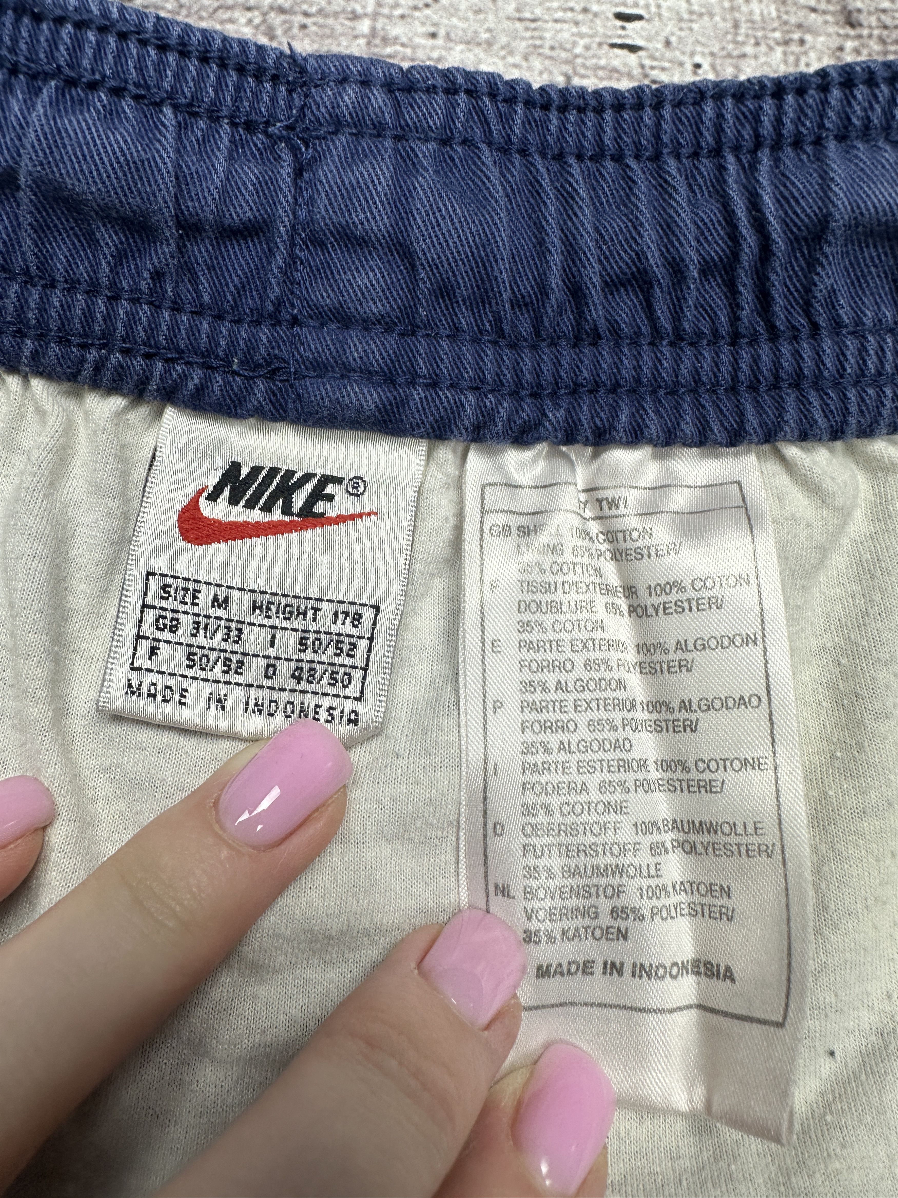 Nike Nike 90s Vintage Mens Cotton Shorts Size US 32 / EU 48 - 6 Thumbnail