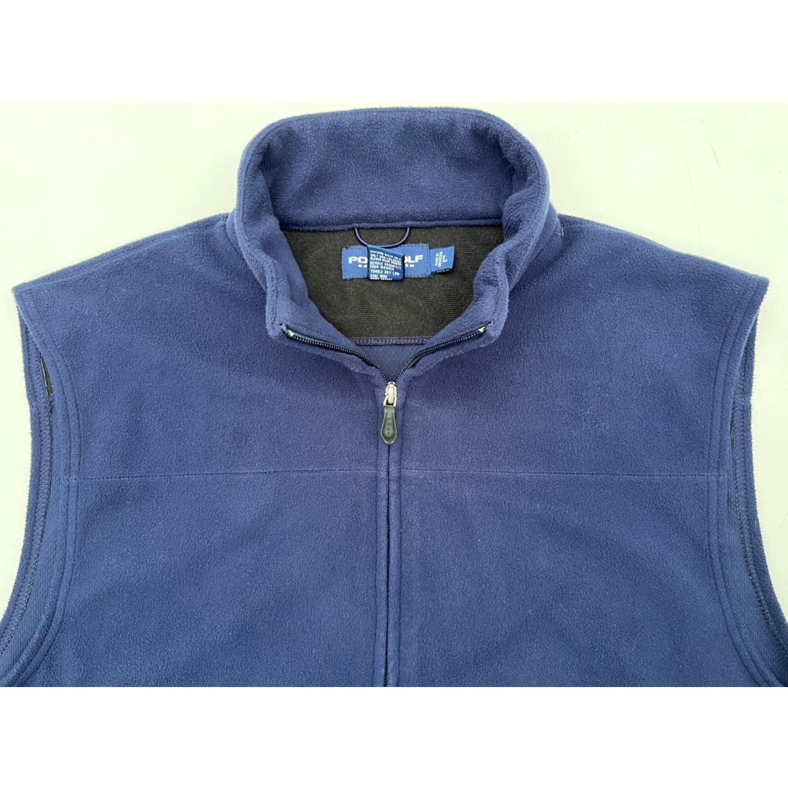 Polo Ralph Lauren Polo Golf Ralph Lauren Men’s Full Zip Fleece Vest L Navy Blue Size US L / EU 52-54 / 3 - 6 Thumbnail