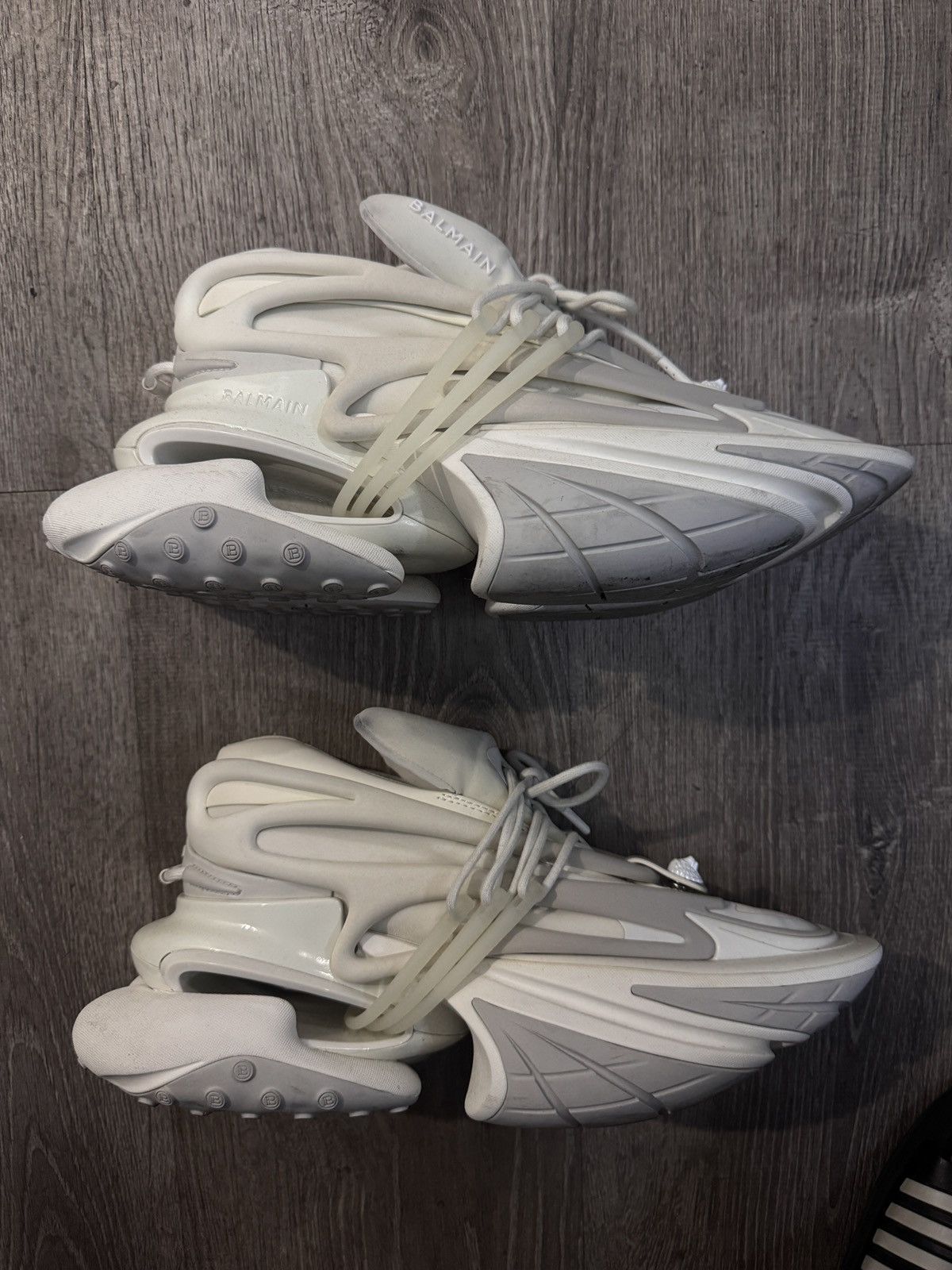 Balmain BALMAIN White Unicorn Sneakers Size US 10 / EU 43 - 2 Thumbnail