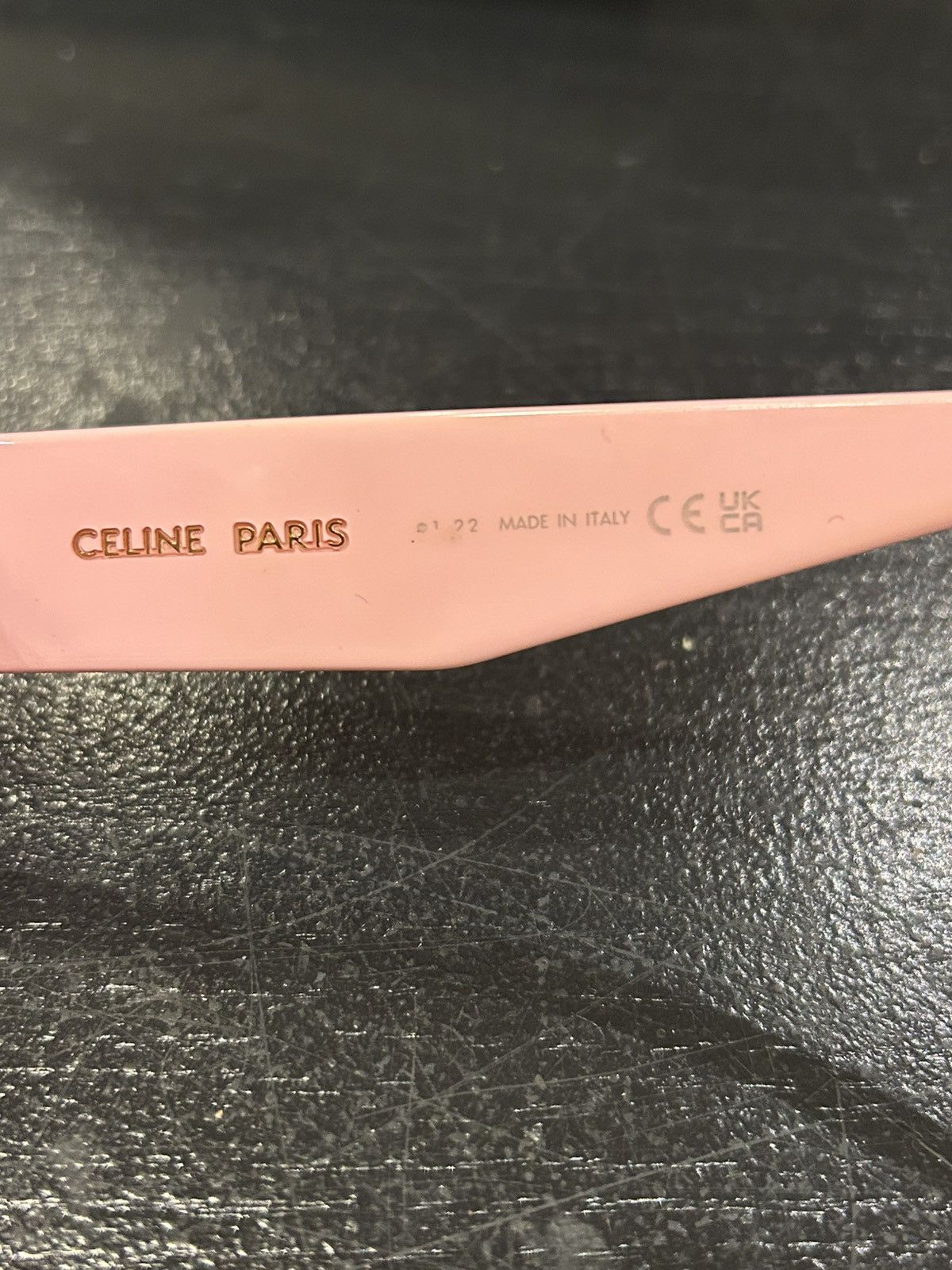 Celine Celine Pink Monochroms Rectangular Sunglasses Size ONE SIZE - 6 Thumbnail