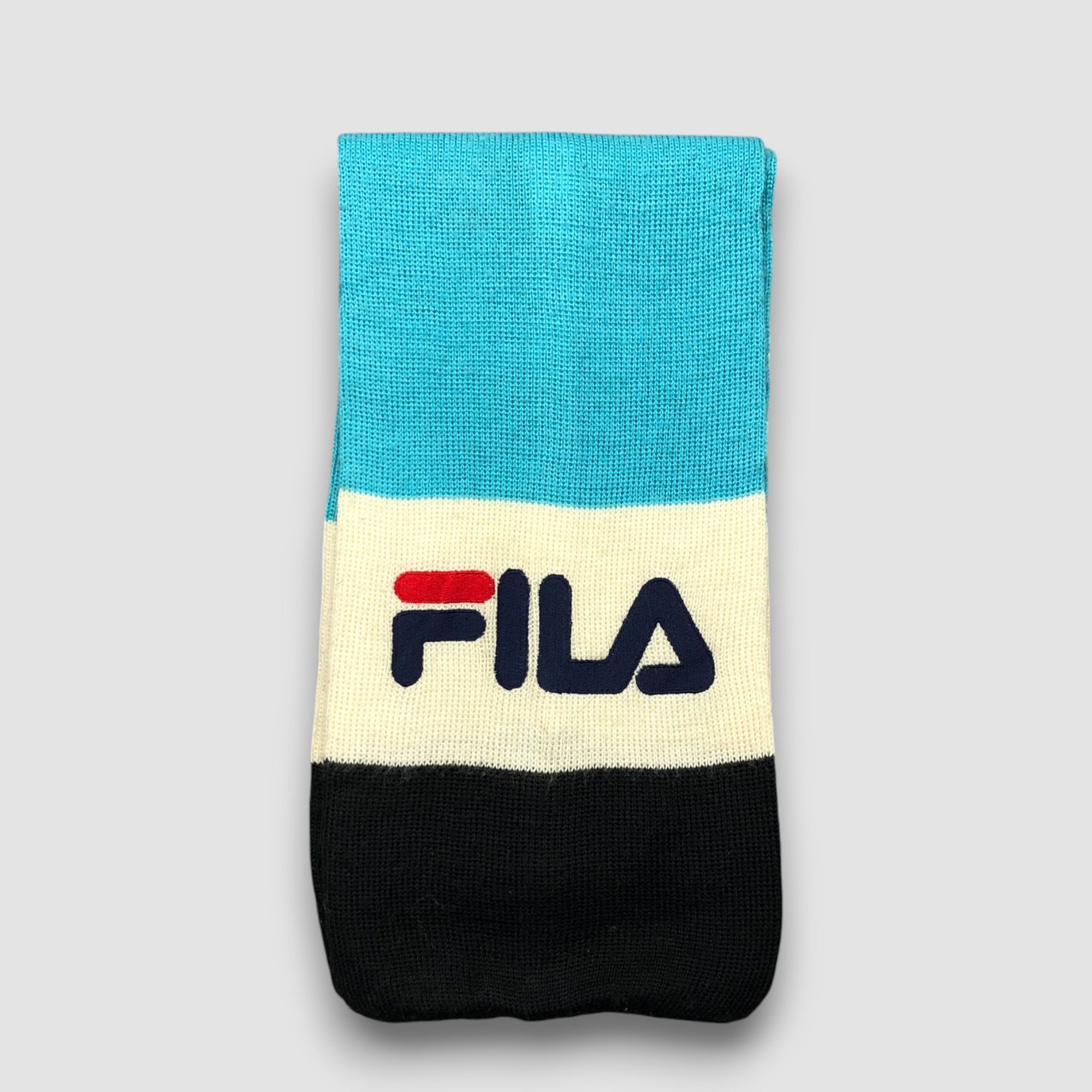 Fila Vintage 90s Fila Scarf Muffler Wool Cashmere Scarves Size ONE SIZE - 4 Thumbnail