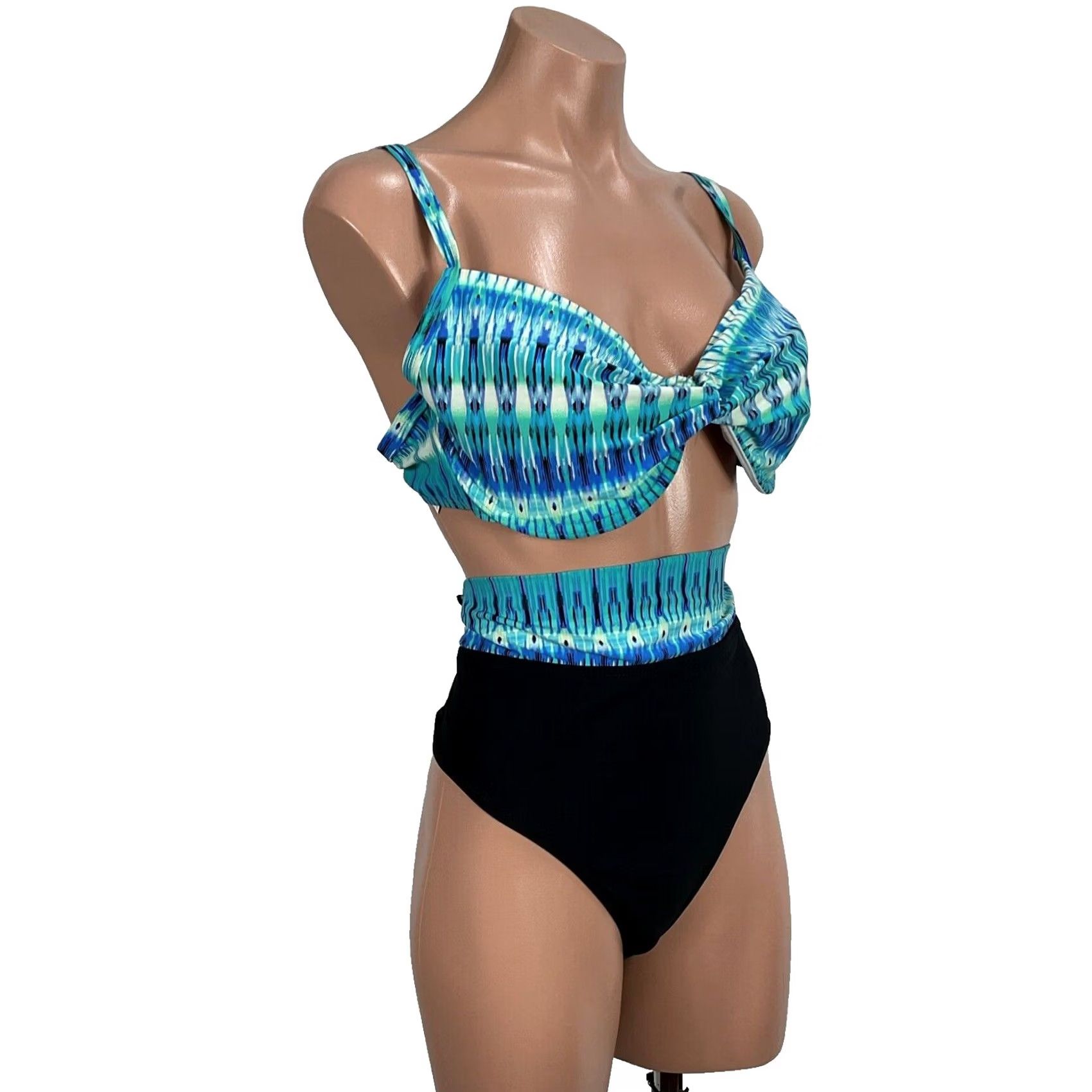 Vintage Vintage Christina 80s Womens Bikini Two Piece Size ONE SIZE - 4 Thumbnail
