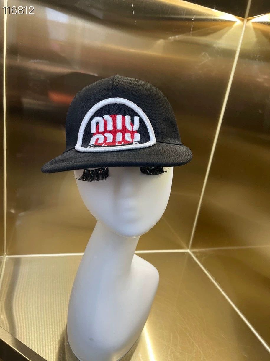 Miu Miu Miumiu Classic Black Baseball Cap Size ONE SIZE - 1 Thumbnail