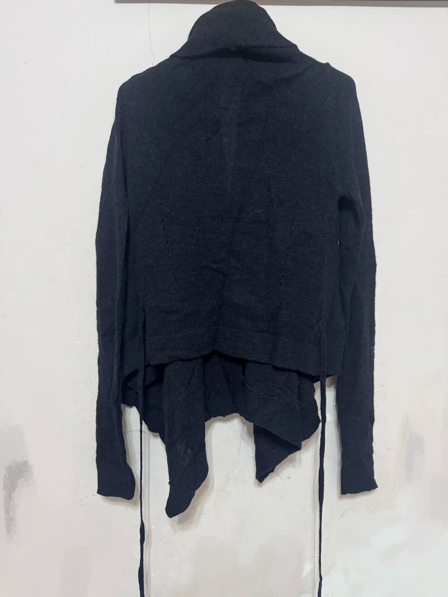Ann Demeulemeester Ann Demeulemeester 00s Alpaca Wool Irregular Collar Coat Size US S / EU 44-46 / 1 - 3 Thumbnail