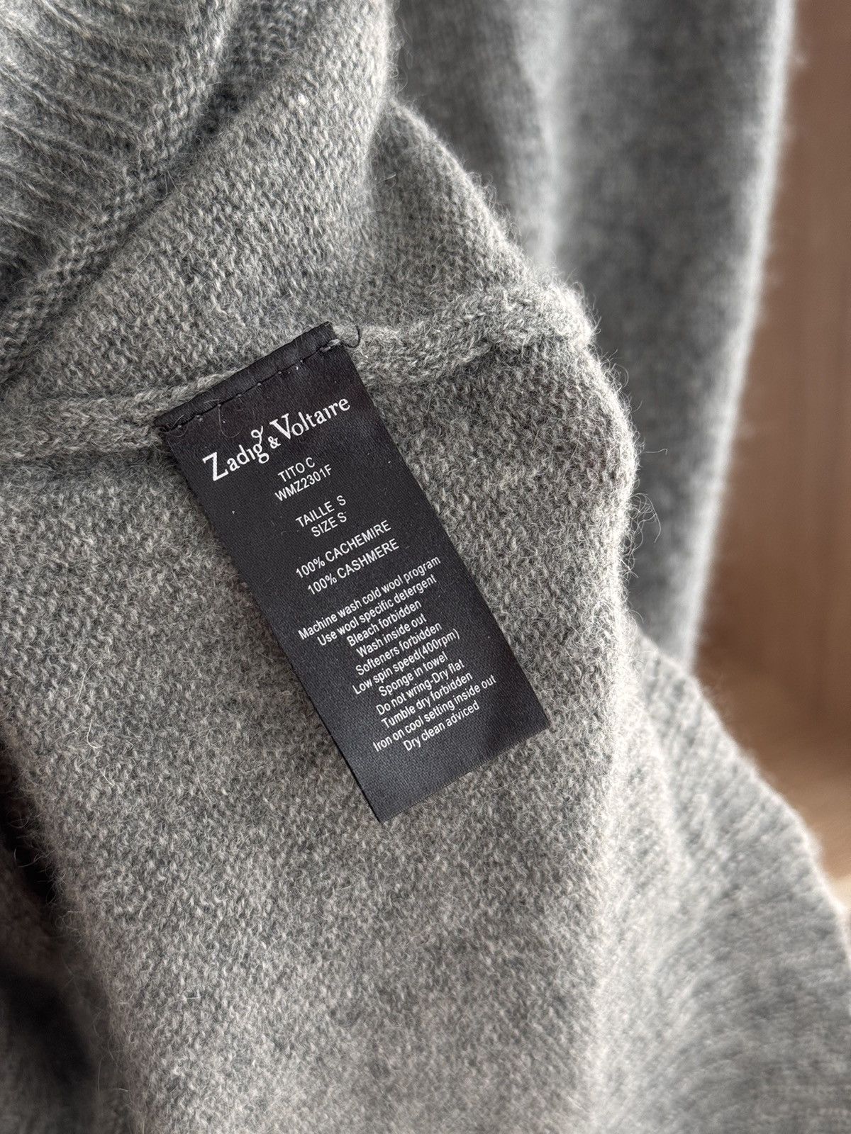 Vintage × Zadig & Voltaire Vintage Zadig & Voltaire Cashmere W’ Luxury Grey Vest Size S / US 4 / IT 40 - 8 Thumbnail