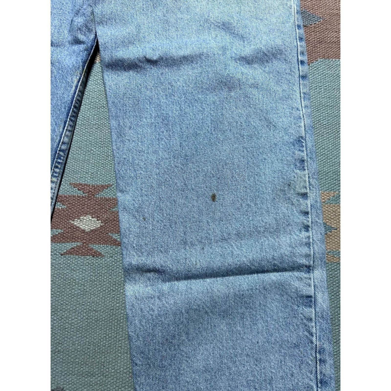 Levi's Vintage 90s Levi’s 550 jeans relaxed fit light wash orange tab 36x33 Size US 36 / EU 52 - 3 Thumbnail
