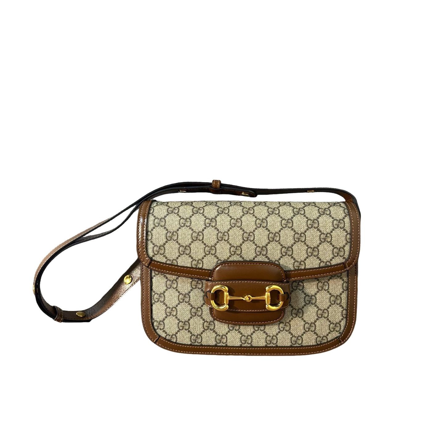 Gucci Gucci Horsebit 1955 Monogram Shoulder Bag Size ONE SIZE - 1 Thumbnail