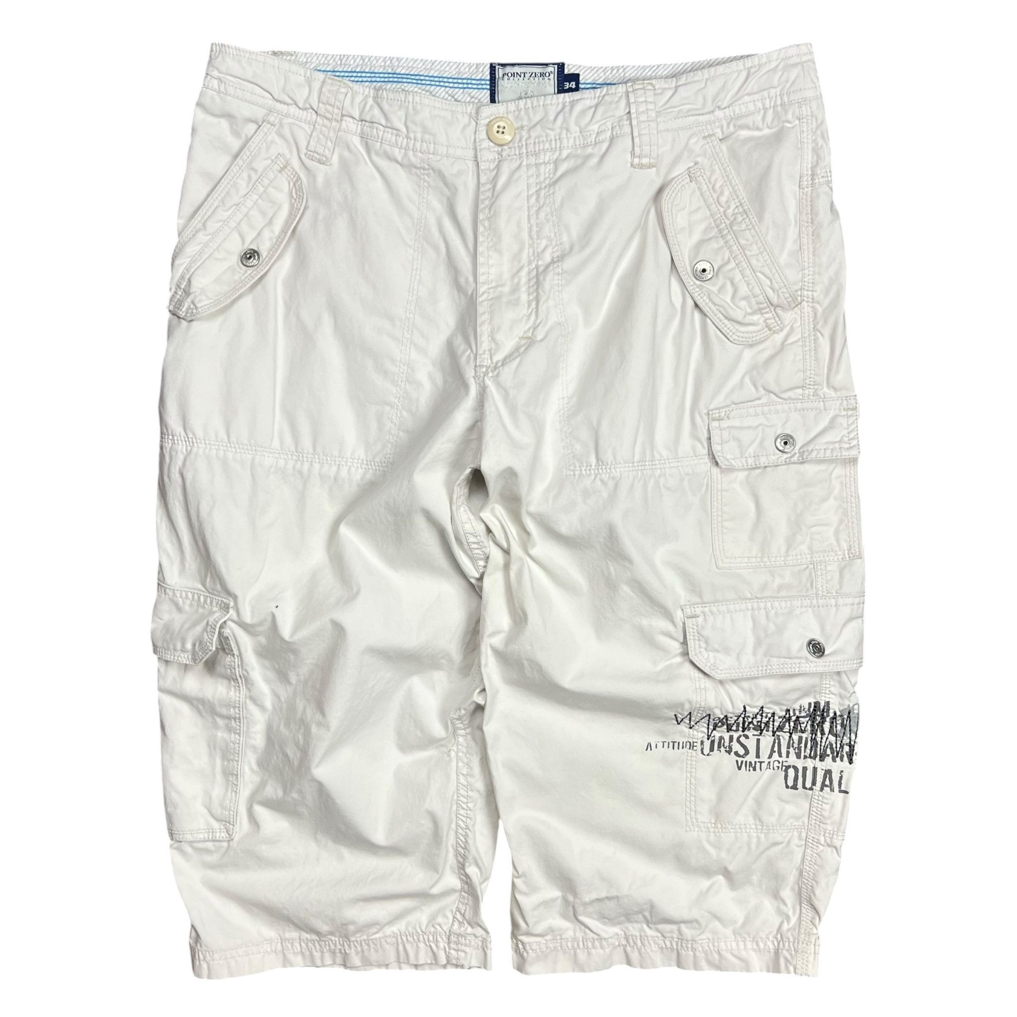 Point Zero Vintage Y2K Point Zero Utility Cargo Capris - 34” Size US 34 / EU 50 - 1 Thumbnail