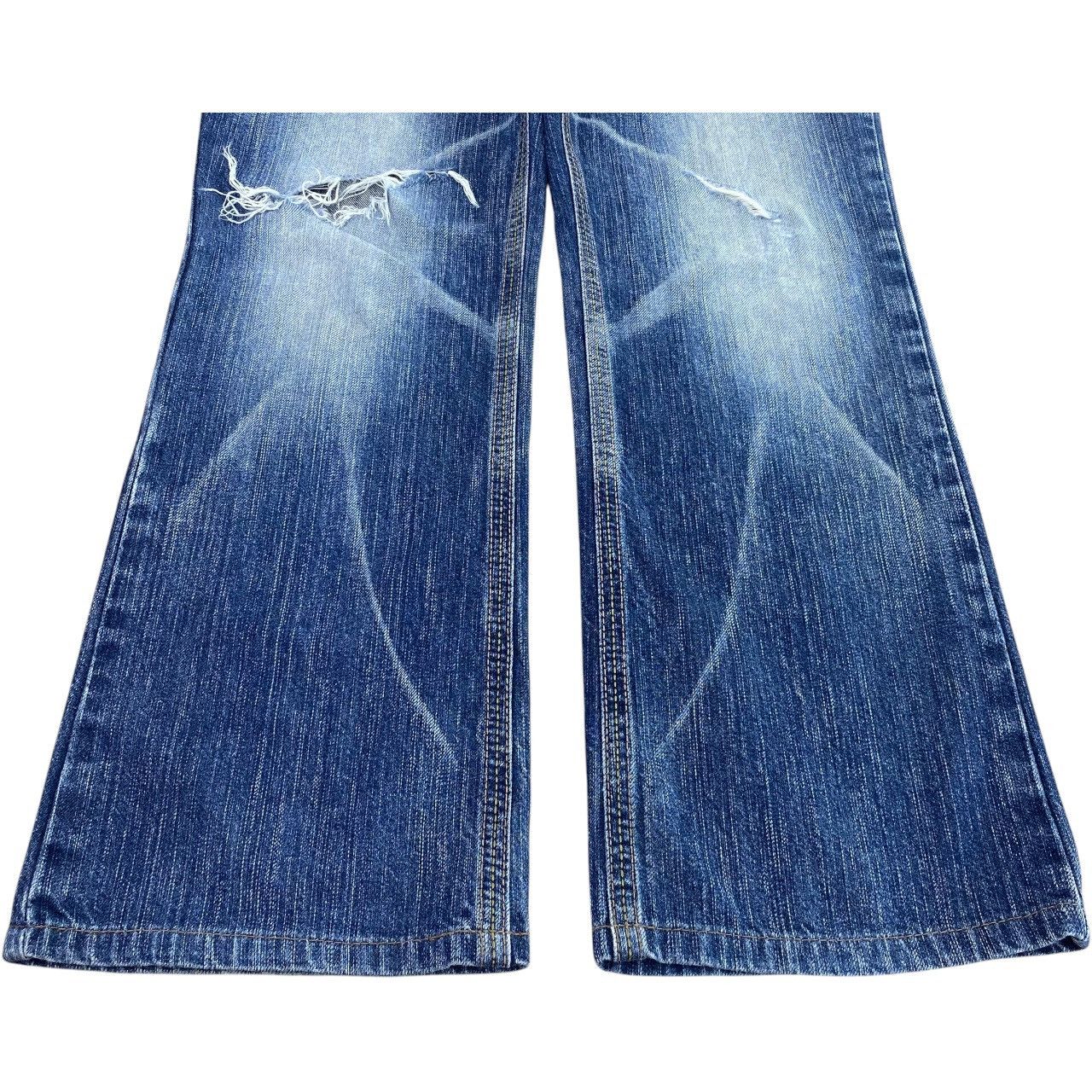 Edwin Edwin Faded Wash Ripped Whiskered Style Loose Jeans Size US 30 / EU 46 - 5 Thumbnail
