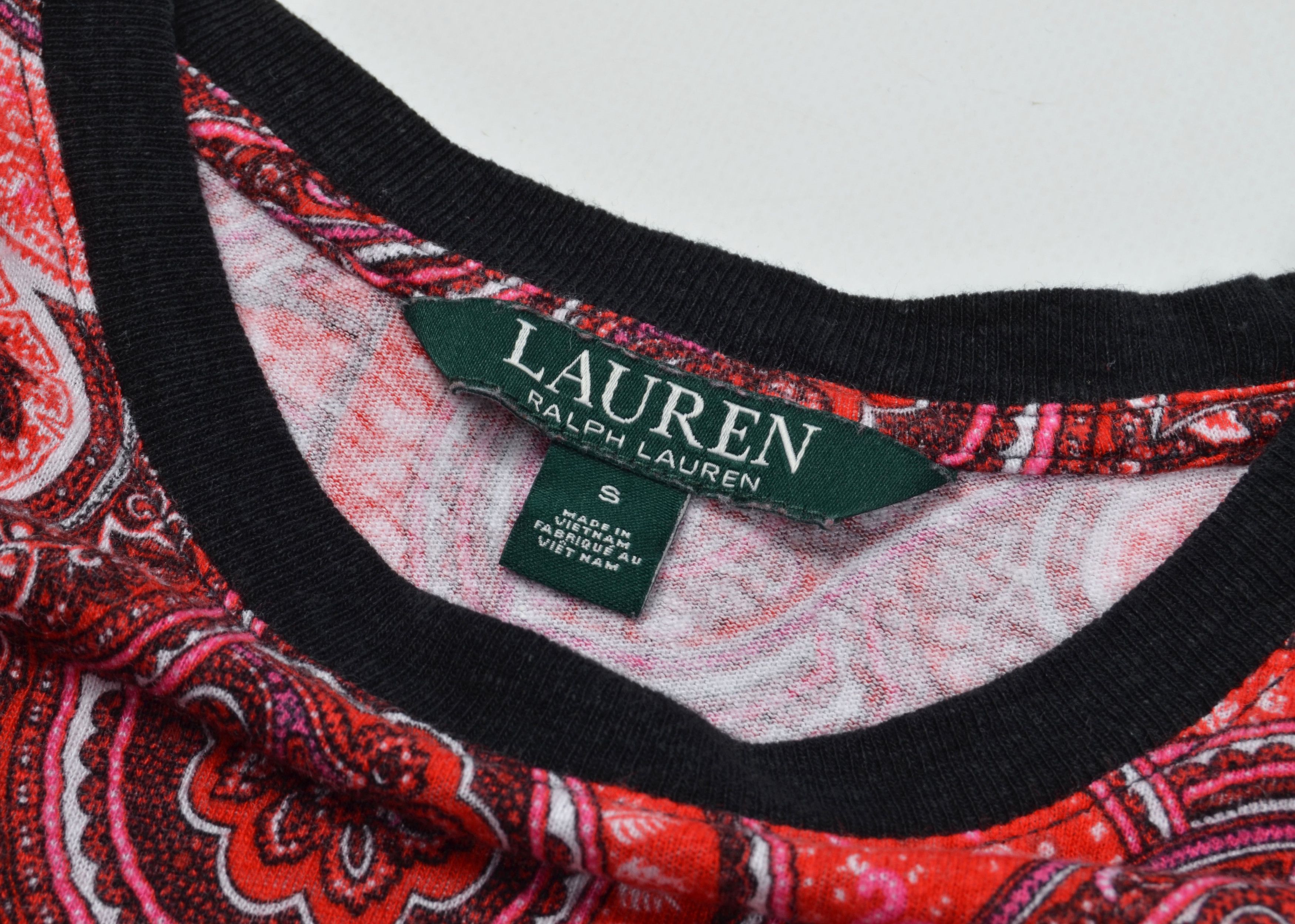 Polo Ralph Lauren × Ralph Lauren Ralph Lauren Multicolor Paisley Print Short Sleeve Top Size S / US 4 / IT 40 - 7 Thumbnail