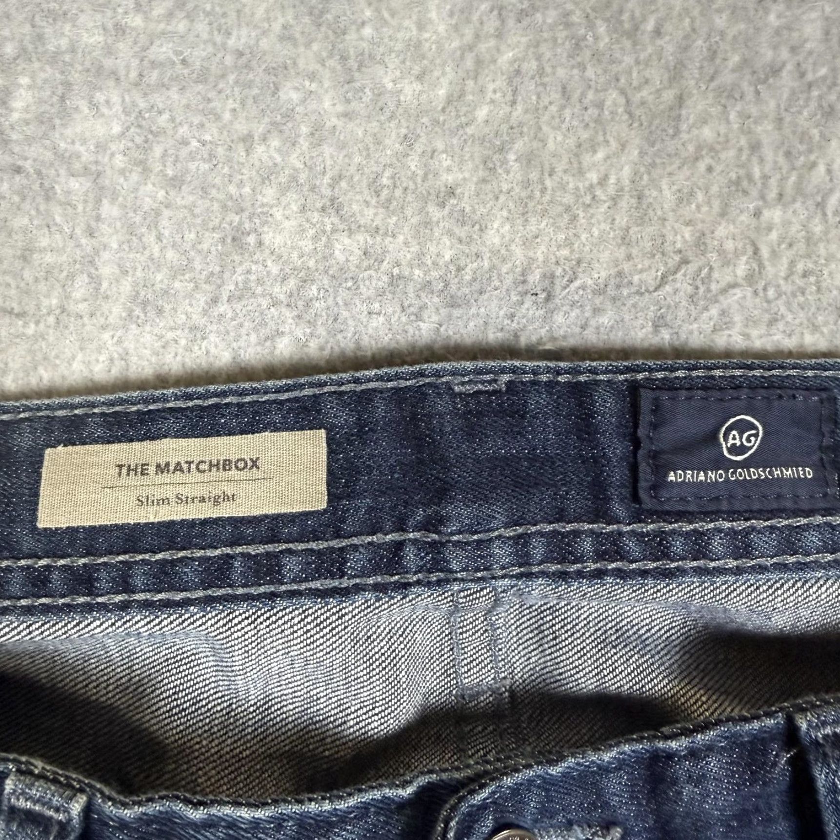 AG Jeans AG Jeans Adirano Goldschmied Men's 34x34 The Matchbox Slim Straight Jeans Shirt? Size US 34 / EU 50 - 2 Thumbnail