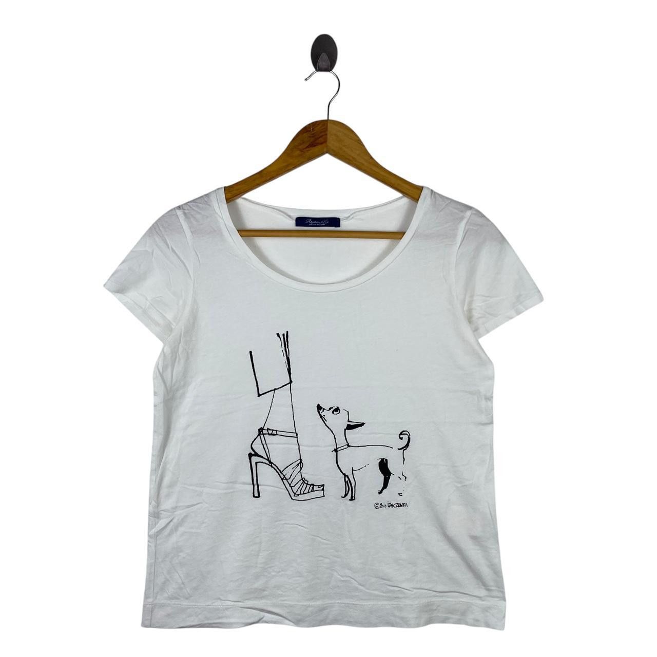 United Arrows UNITED ARROWS x IZAK ZENOU Fashion Illustrator Tee Shirt Size XS / US 0-2 / IT 36-38 - 1 Thumbnail