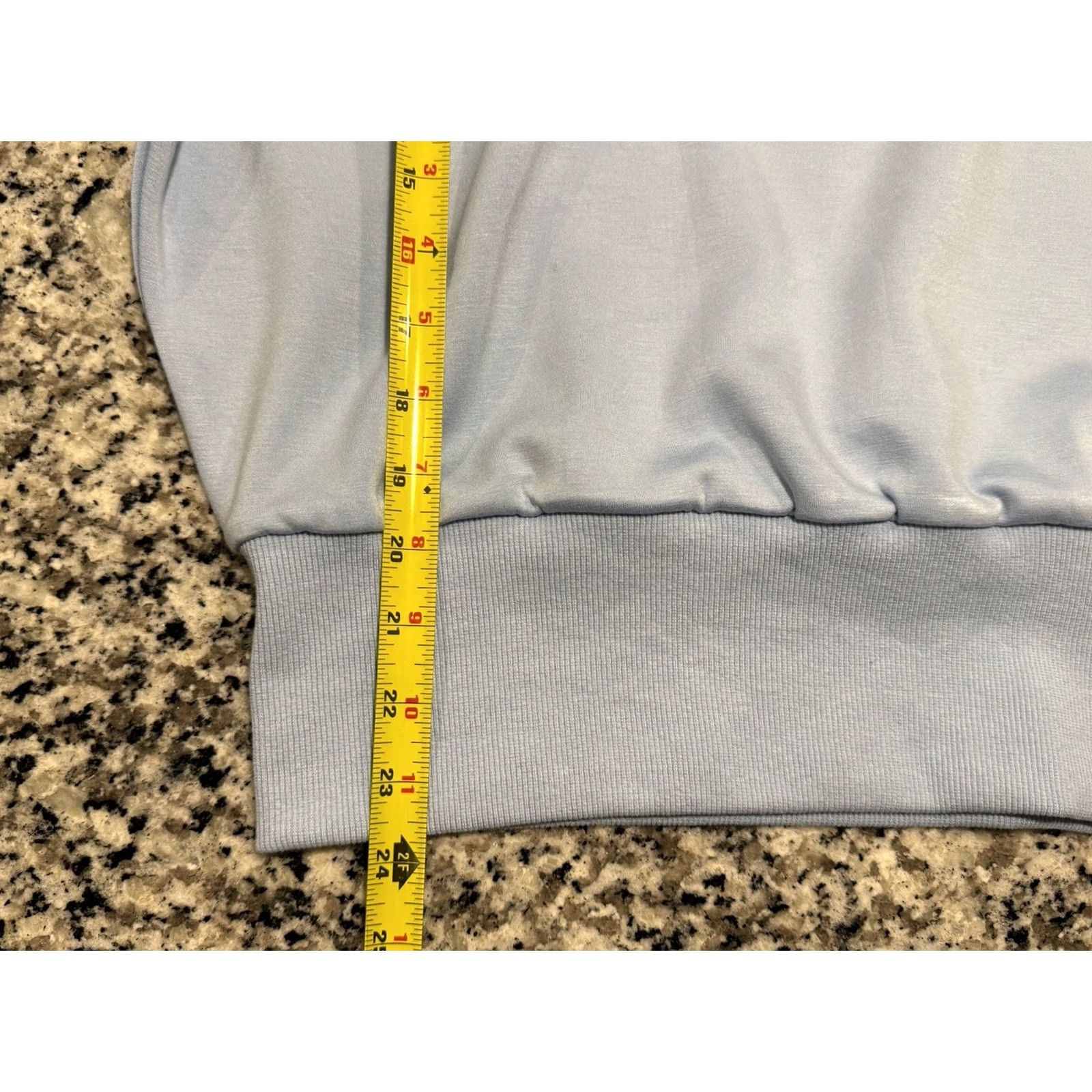 Vintage Anna Cate Josie Short Sleeve Half-Zip Knit Sweatshirt Blue S Womens Pullover Activewear Size S / US 4 / IT 40 - 6 Thumbnail