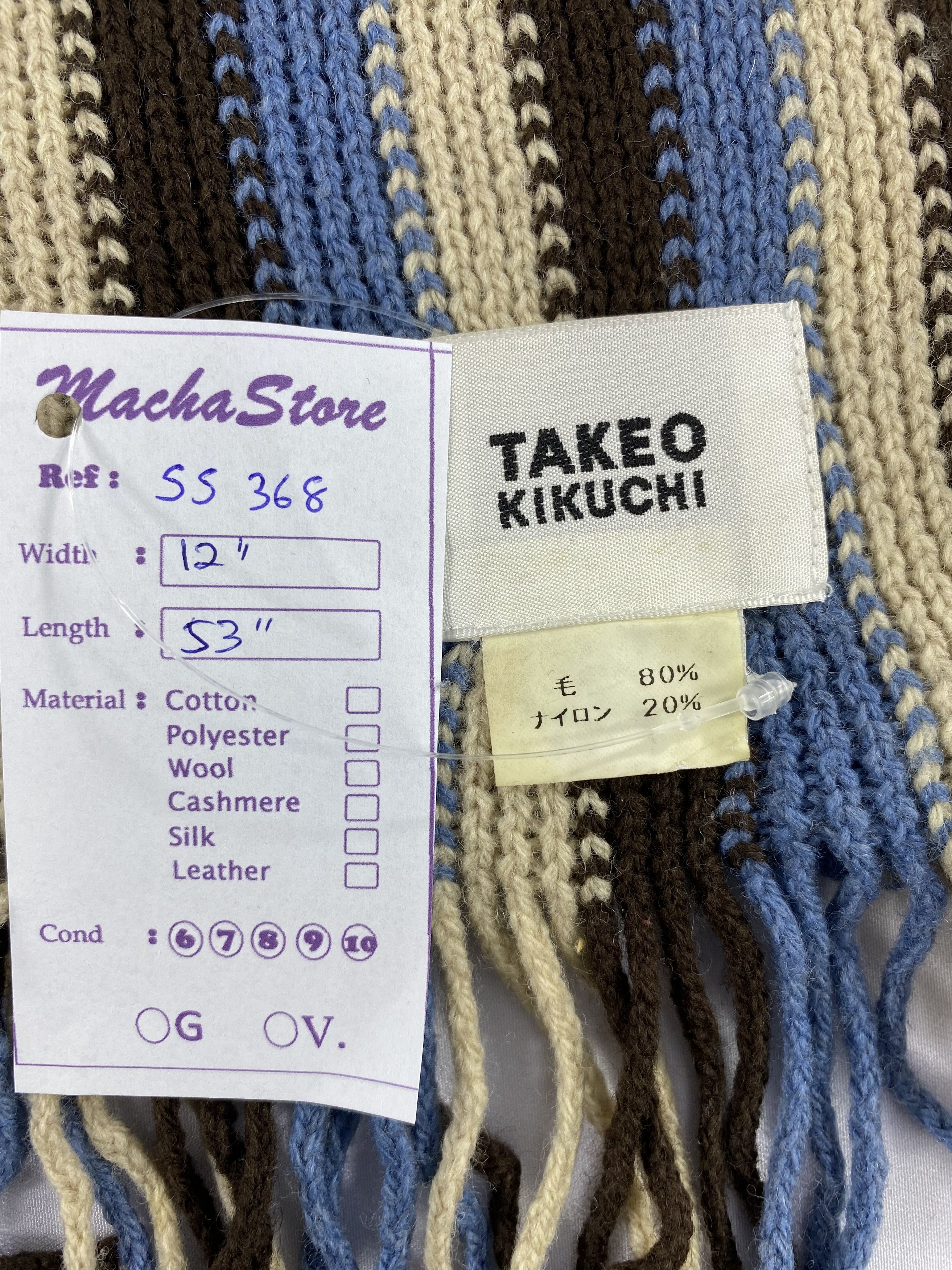Takeo Kikuchi Takeo Kikuchi Scarf / Muffler / Neckwear Size ONE SIZE - 4 Thumbnail