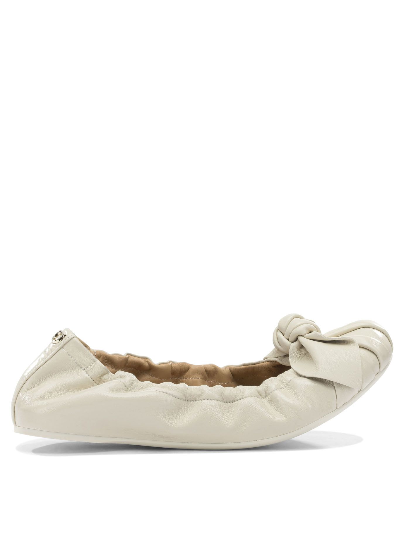 Salvatore Ferragamo Leather Ballet Flats With Bow Size US 8 / IT 38 - 1 Thumbnail