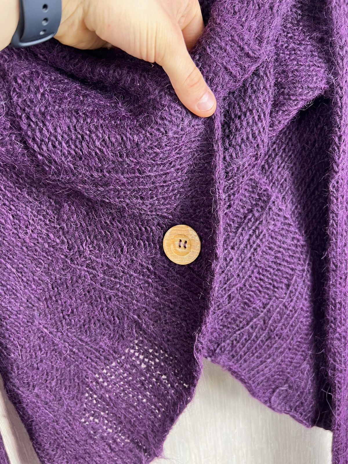 Diesel Vintage Diesel y2k alpaca open knit sweater cardigan goth Size M / US 6-8 / IT 42-44 - 7 Thumbnail