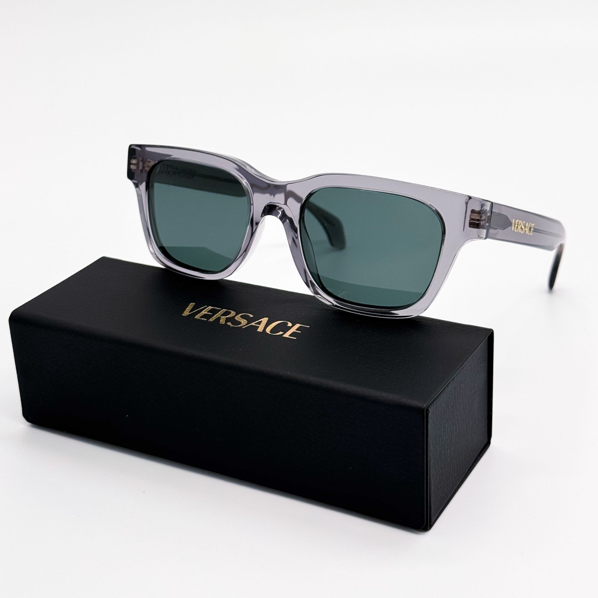 Versace NEW VE4486 5510/71 VERSACE GRAY GREEN UNISEX SUNGLASSES VE44 Size ONE SIZE - 1 Thumbnail