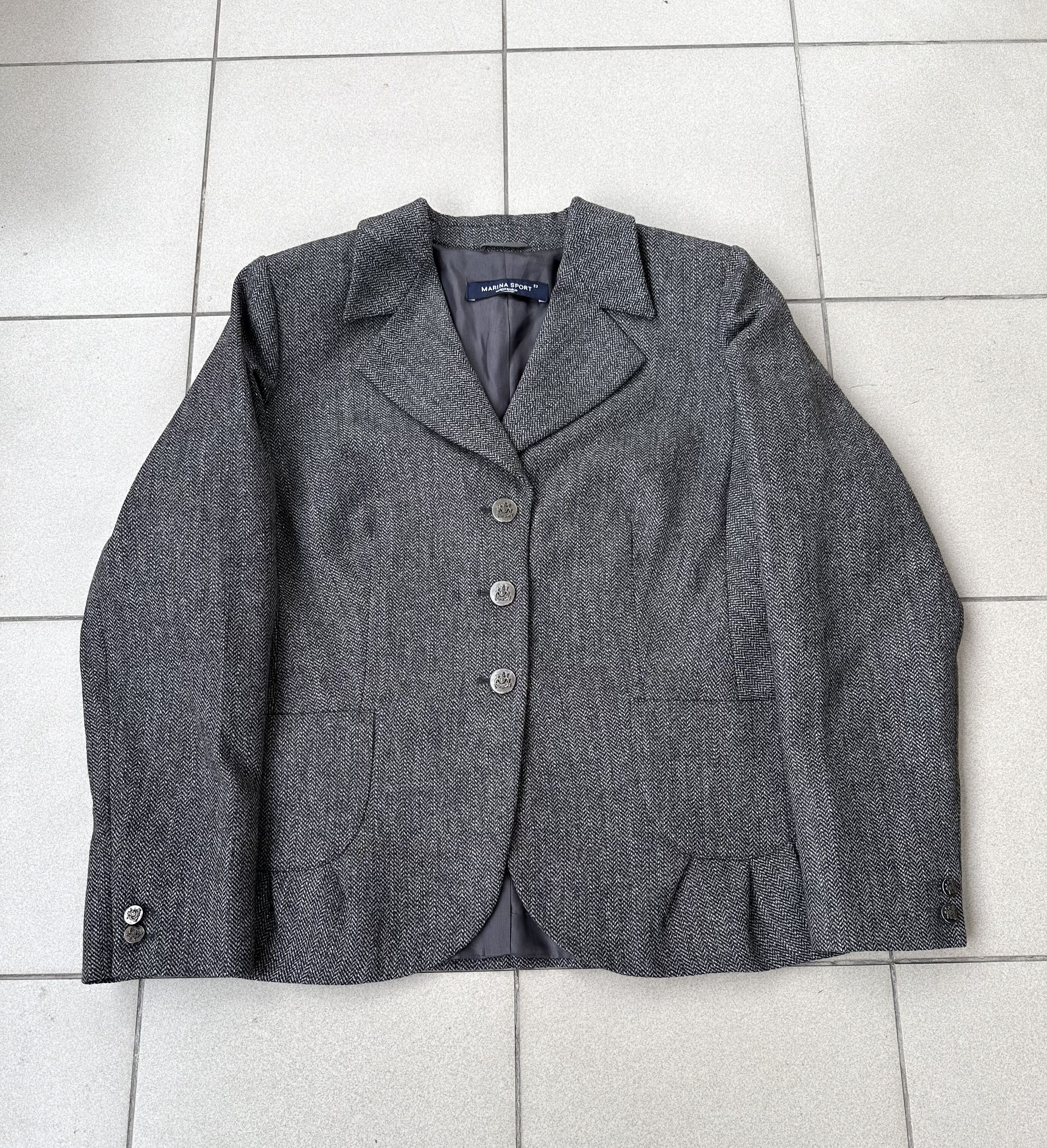 Designer Marina Rinaldi women oversize blazer jacket Size L / US 10 / IT 46 - 2 Thumbnail
