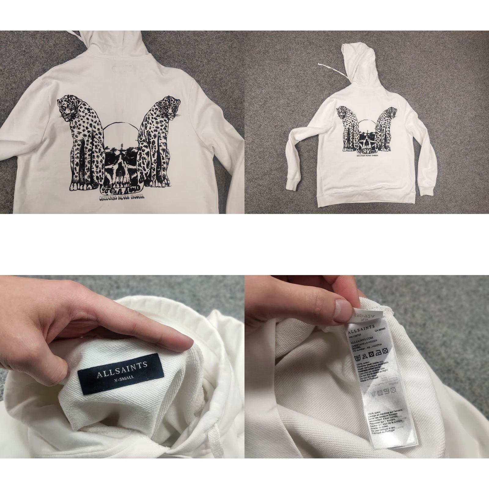 Allsaints Allsaints Cheetahs Hoodie L S White Leopard Logo Oversized Shirt Mens XS-XL? Size US M / EU 48-50 / 2 - 9 Thumbnail