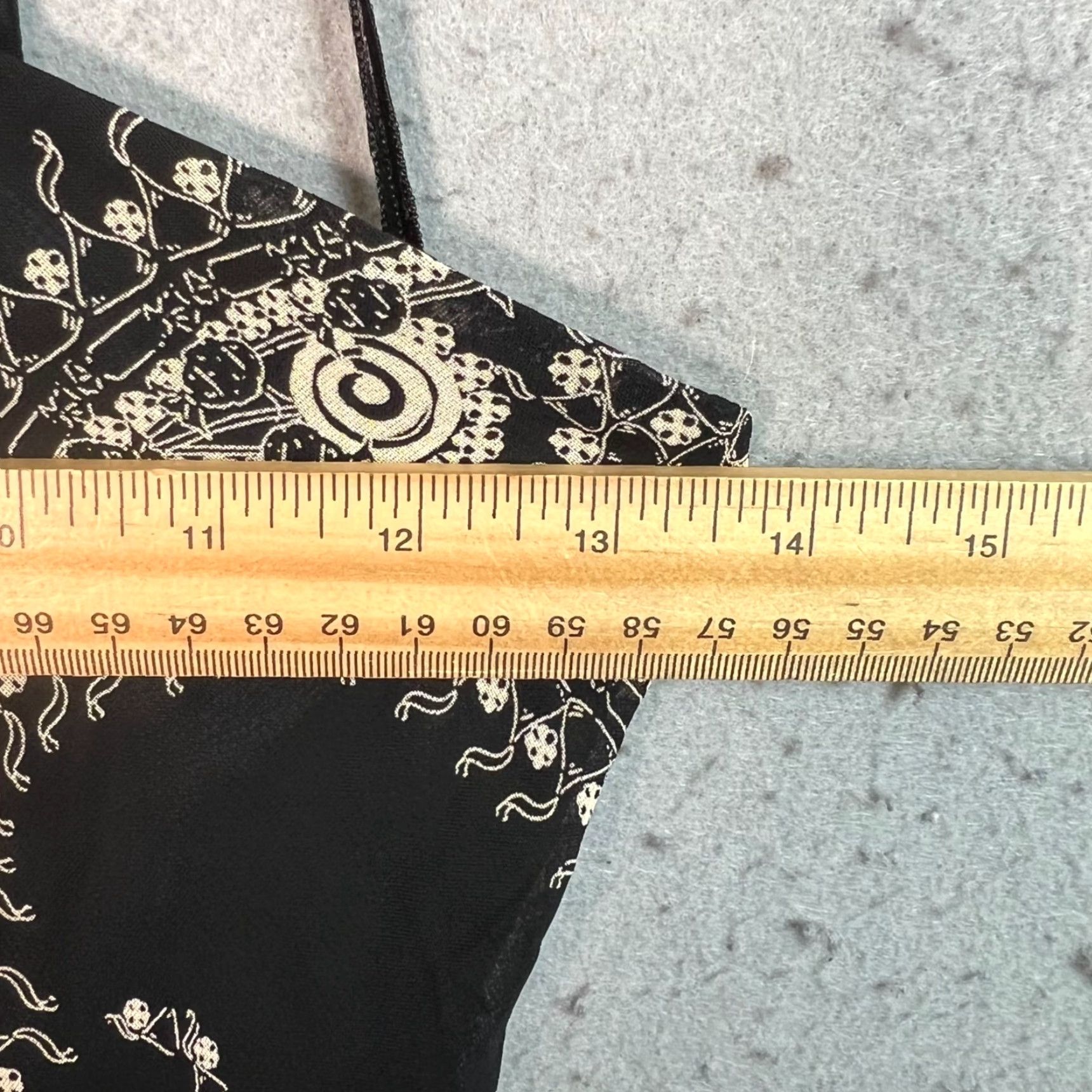 Evan Picone Evan-Picone Womens Dress Halter Knee Length Black White Paisley Petite 6 A-Line Sleeveless Party/Cocktail Womens Size M / US 6-8 / IT 42-44 - 4 Thumbnail