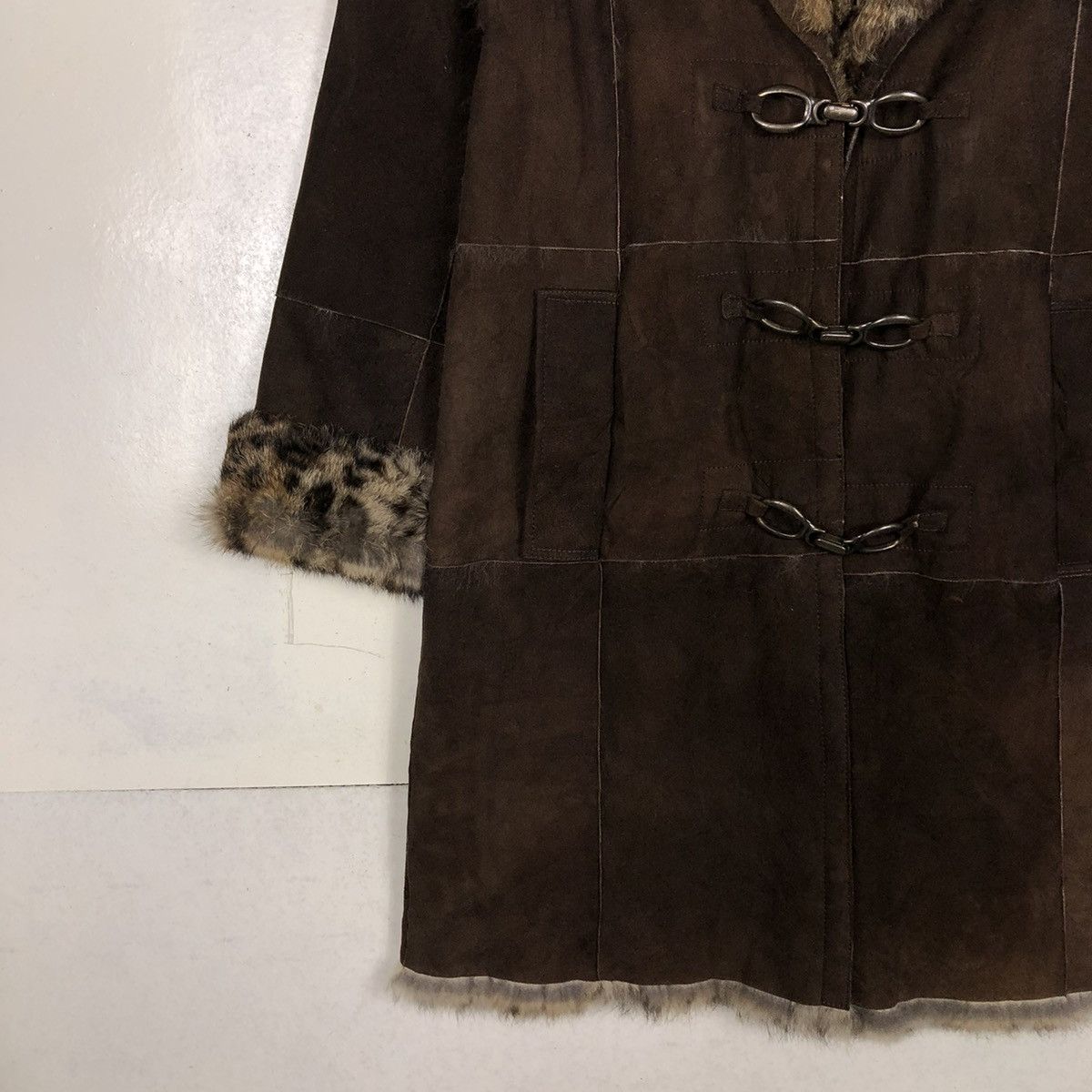 Vintage 📌VINTAGE BIKER SHEARLING LEATHER JACKET GEORGES RECH PARIS Size US M / EU 48-50 / 2 - 6 Thumbnail