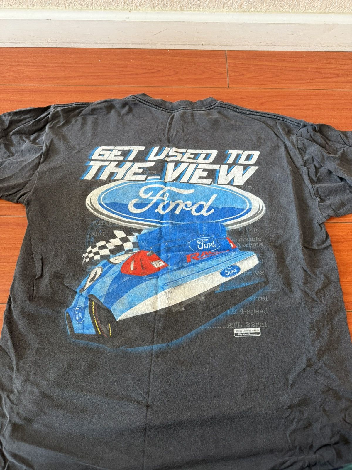 Vintage Vintage Ford Racing Washed Tee Shirt Size US XL / EU 56 / 4 - 2 Thumbnail