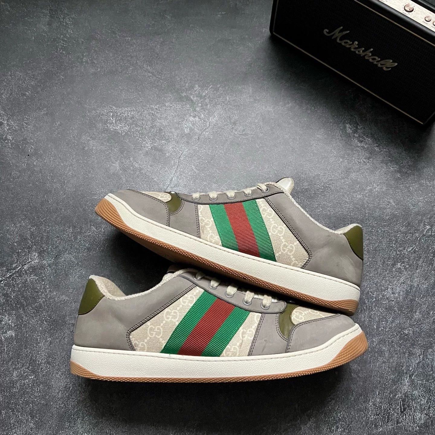 Gucci Gucci Gray Lowtop Sneakers 10 Men Size US 10 / EU 43 - 1 Thumbnail