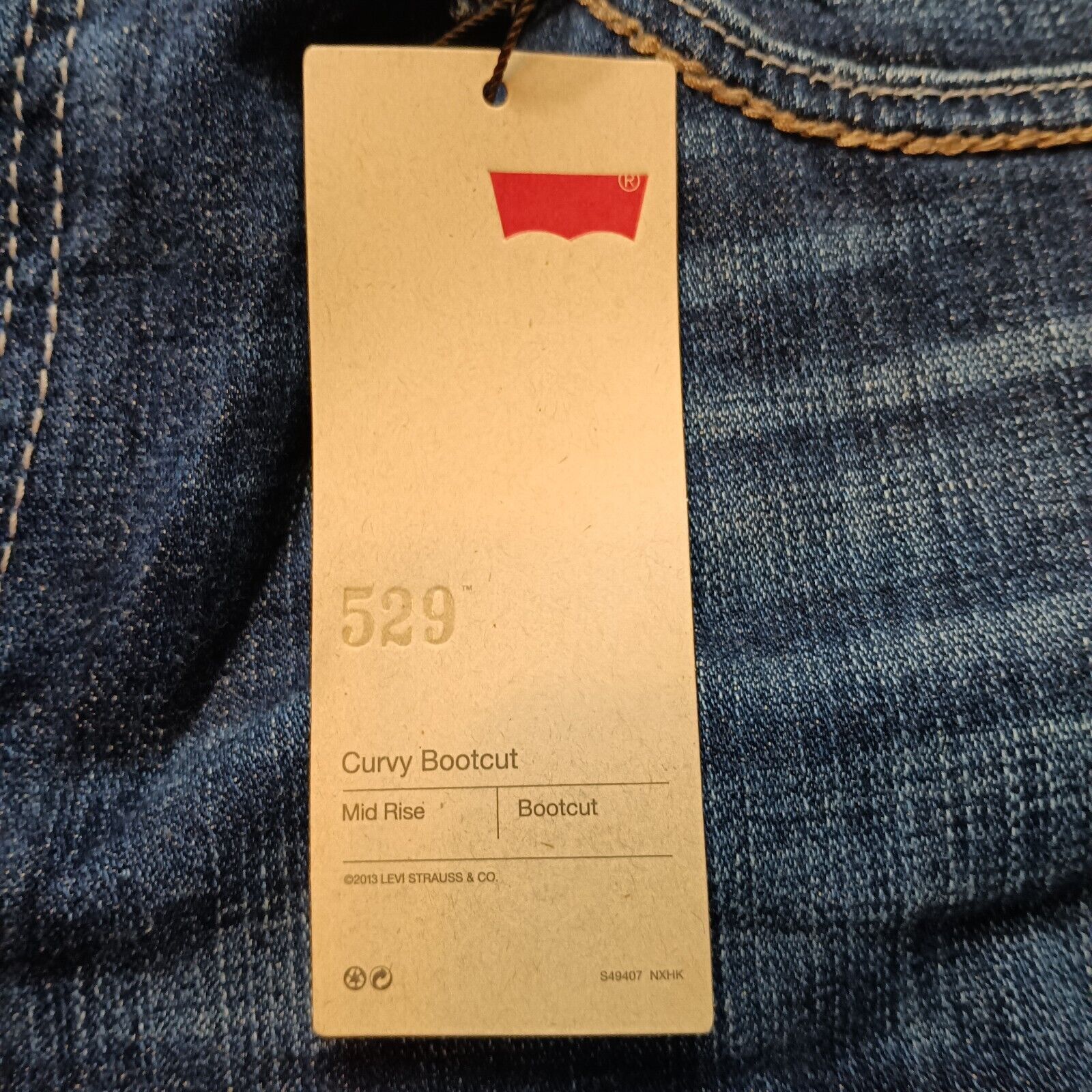 Levi's Levi's 529 Jeans Women's 12 M / 31x32 Curvy Bootcut Blue Size 34" / US 12 / IT 48 - 6 Thumbnail