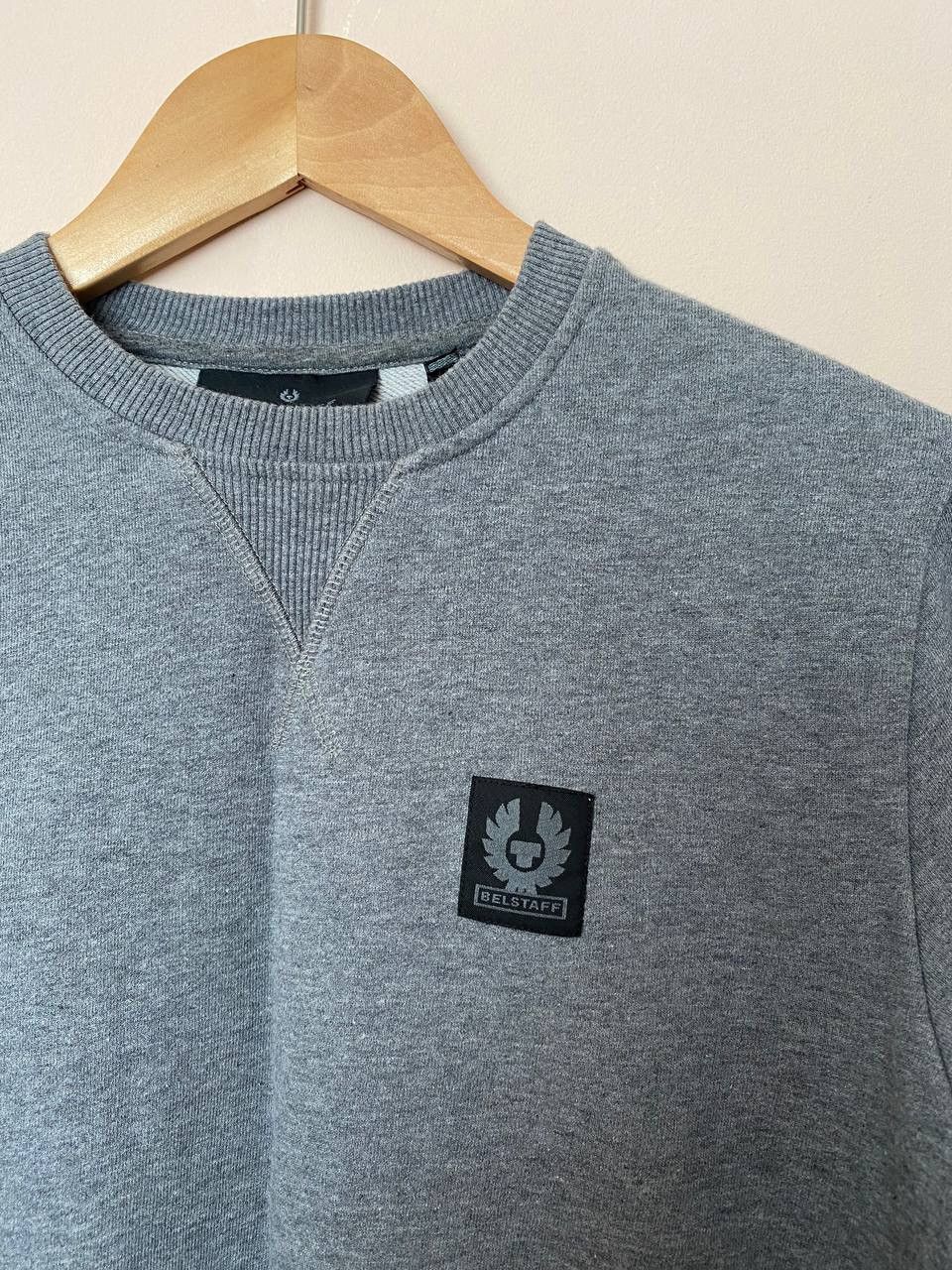 Belstaff Belstaff Men's Patch Crew Sweater Size XS Gray Sweatshirt Size US XS / EU 42 / 0 - 2 Thumbnail